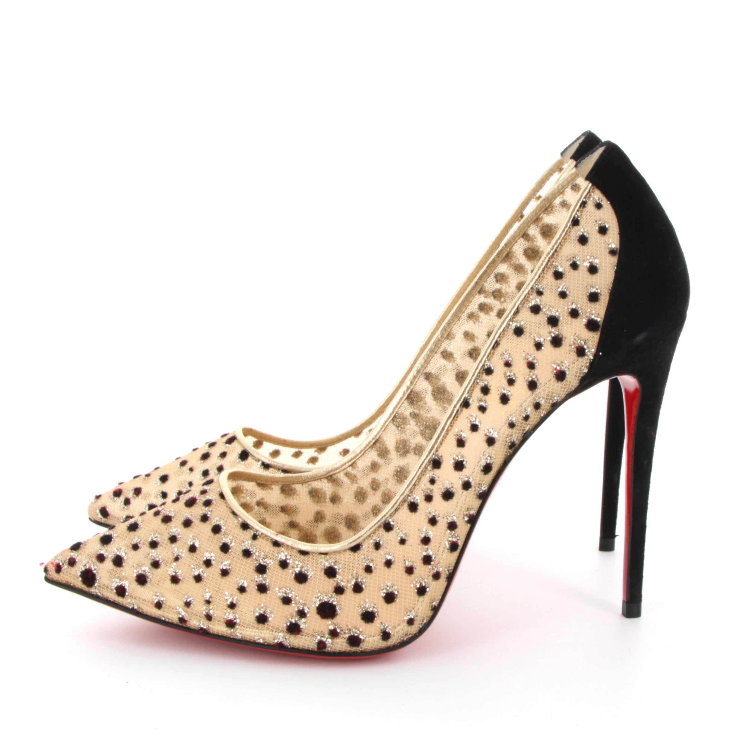 CHRISTIAN LOUBOUTIN Follies Strass Escarpins