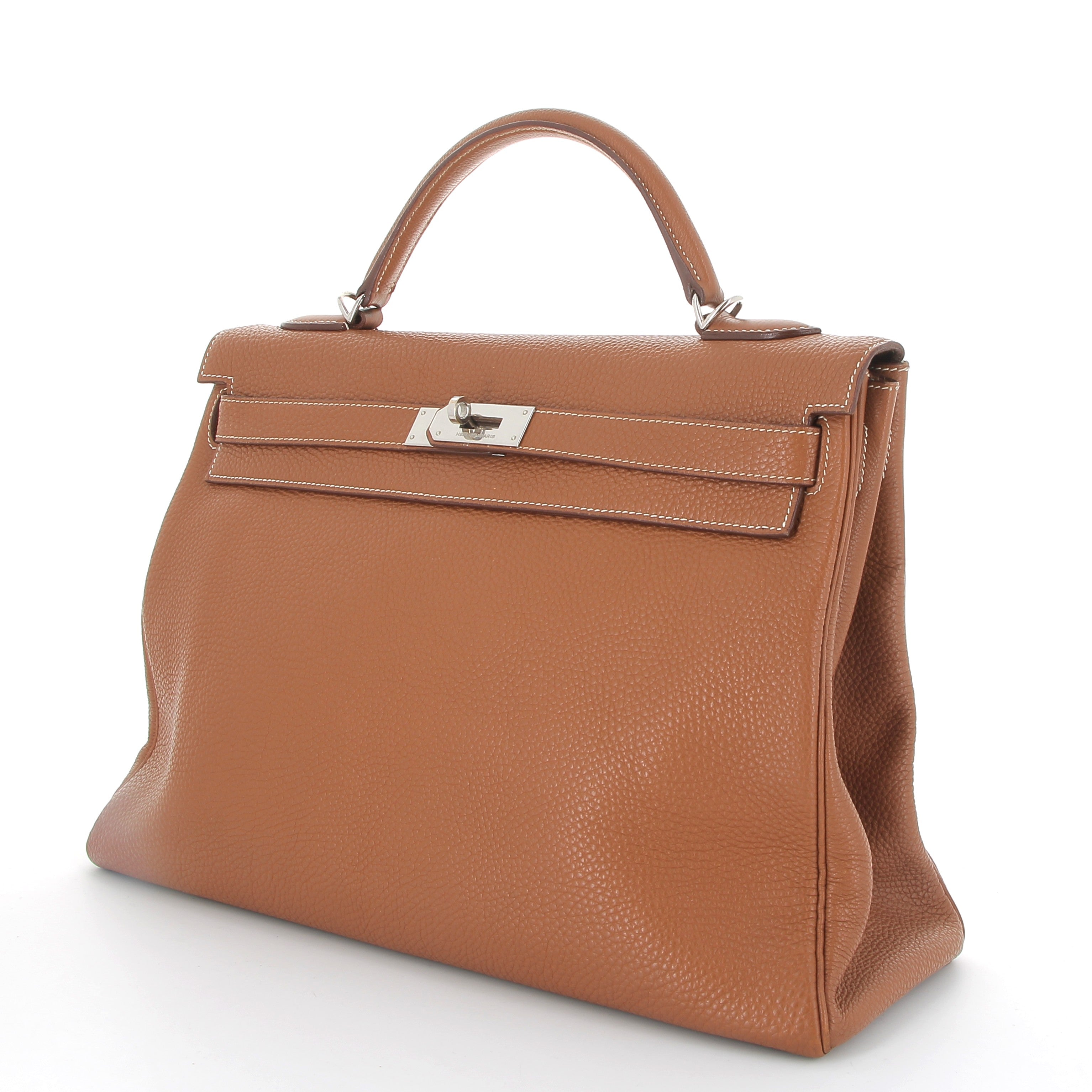 HERMES Kelly 40 Gold Togo Finition Palladié