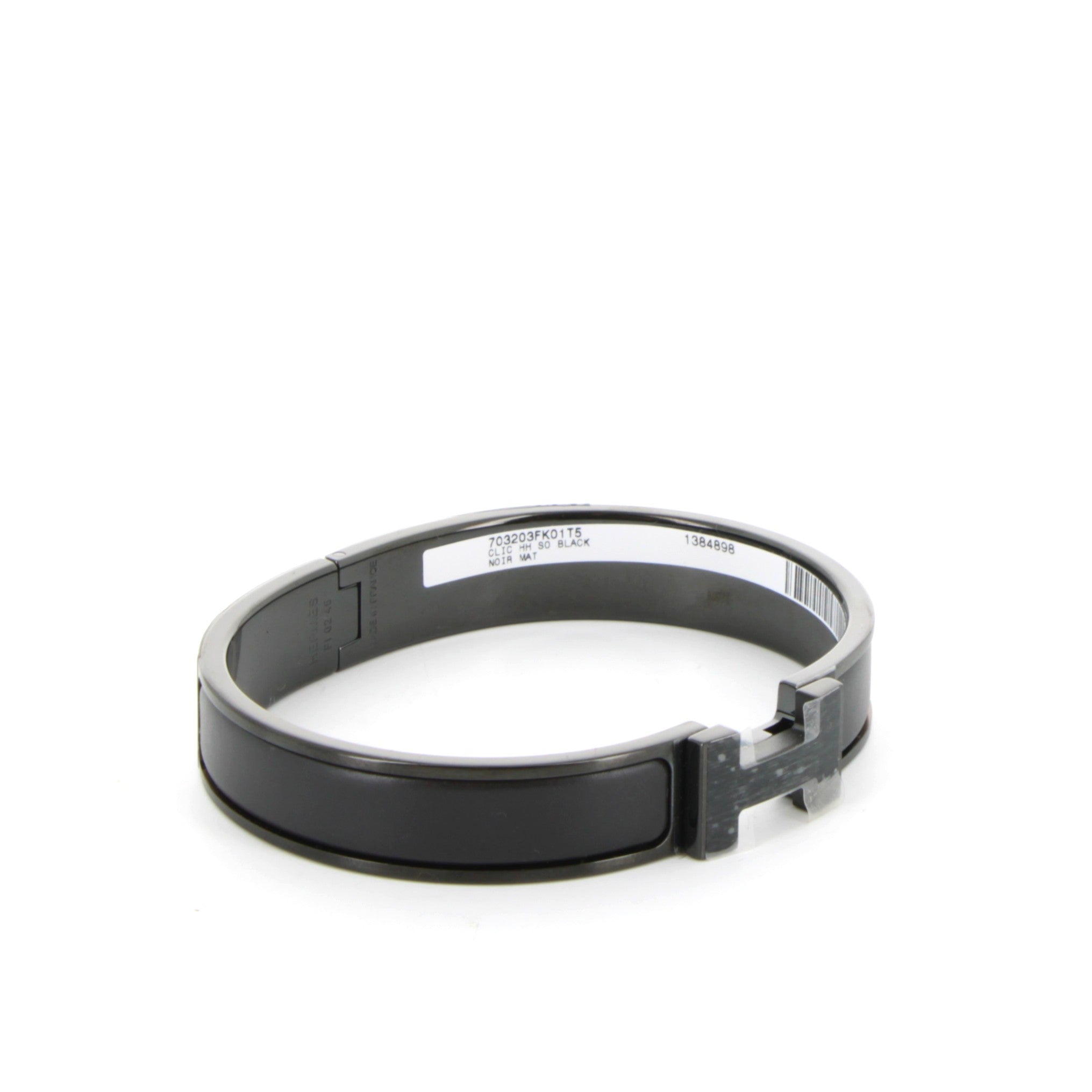 Bracelet Clic H Noir Finition So Black