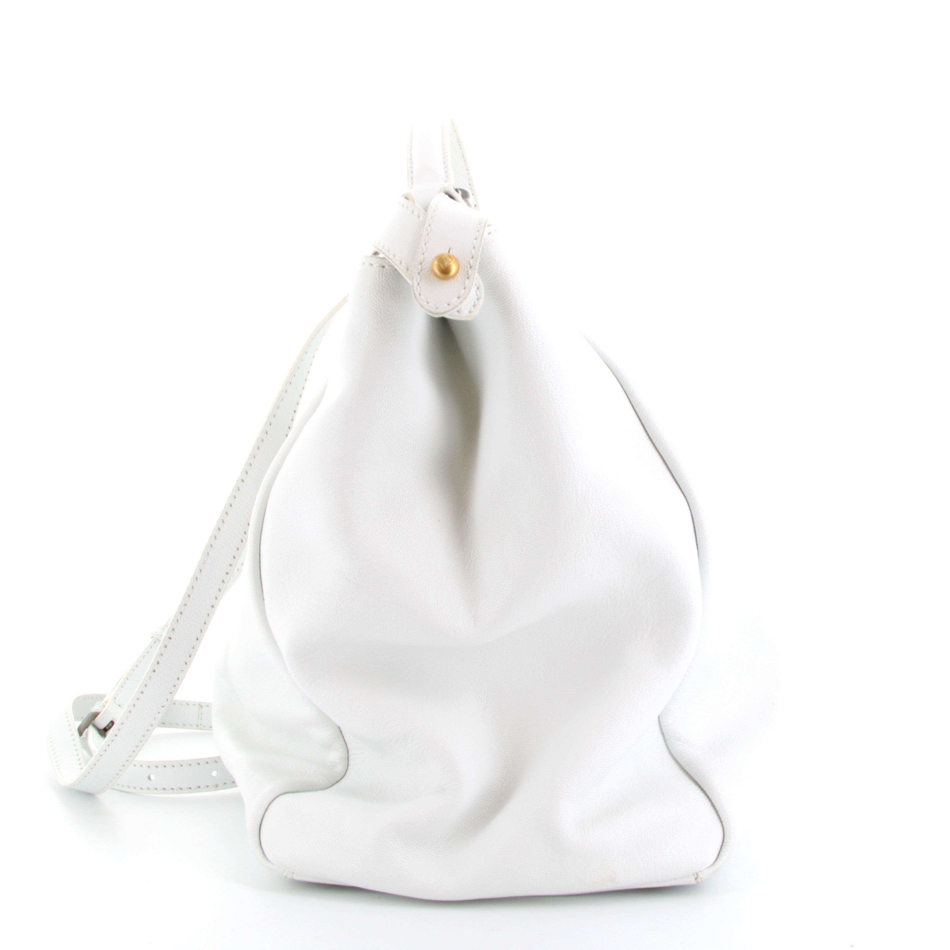 FENDI Peekaboo White Finition Or