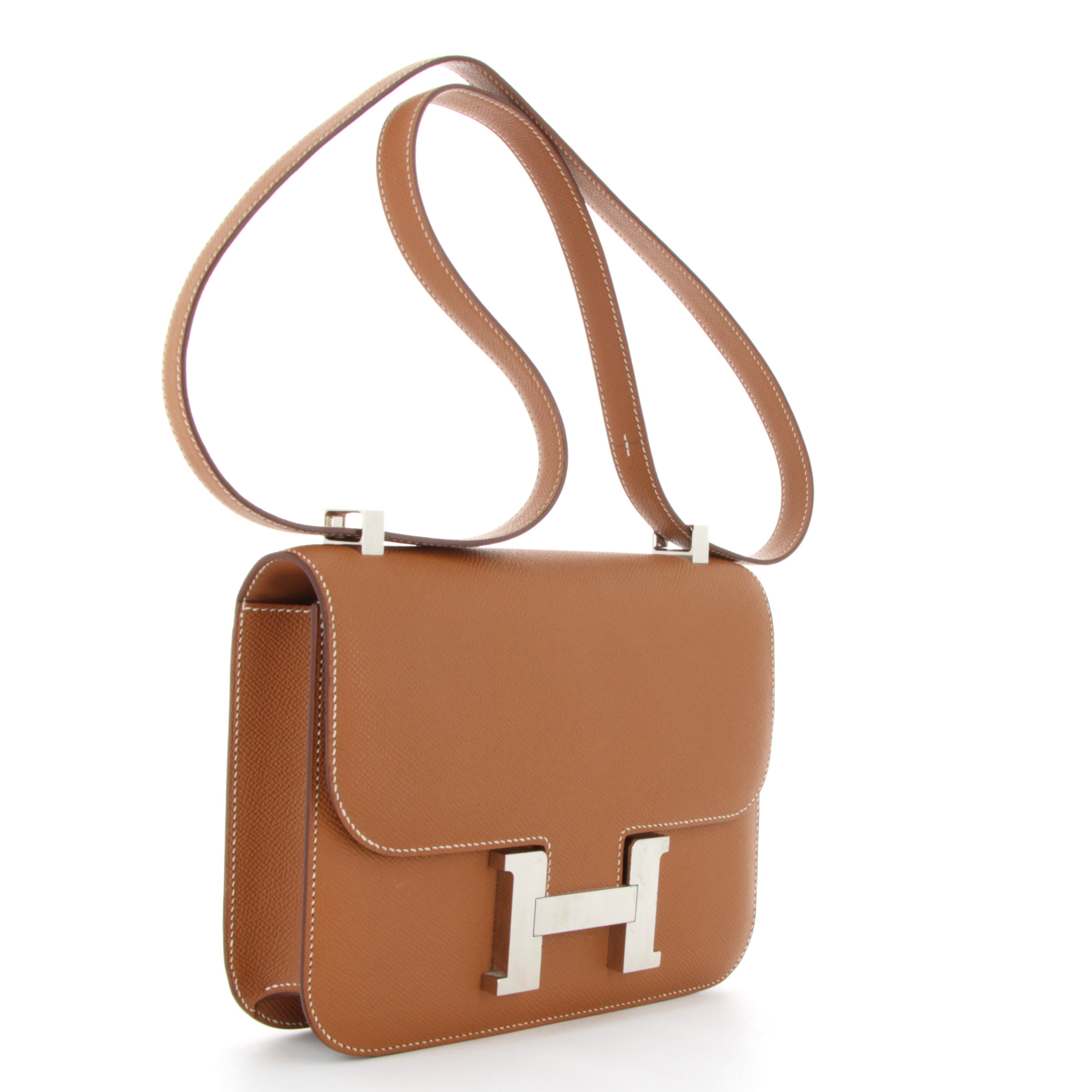 HERMES Constance 24 Gold Epsom Finition Palladié