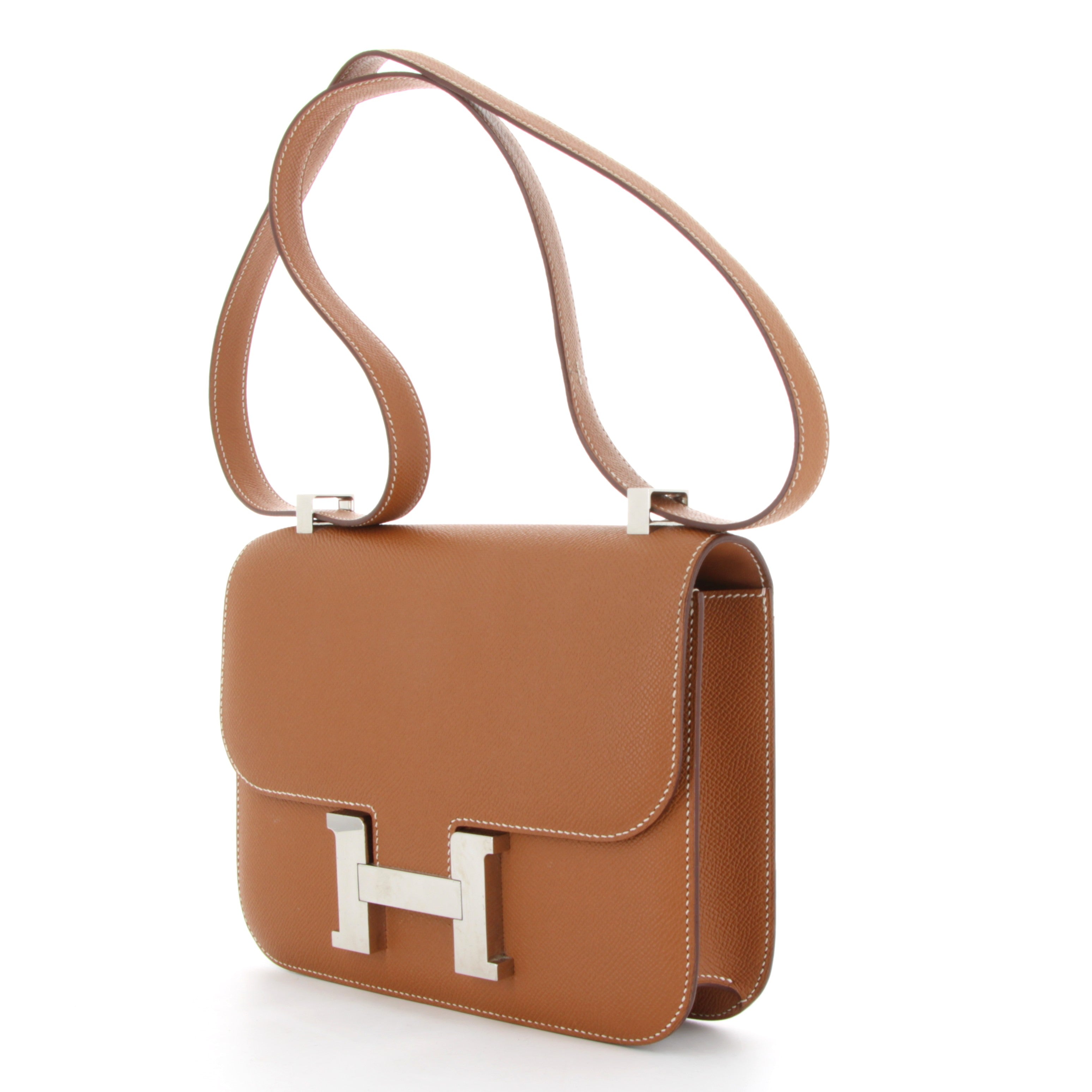 HERMES Constance 24 Gold Epsom Finition Palladié