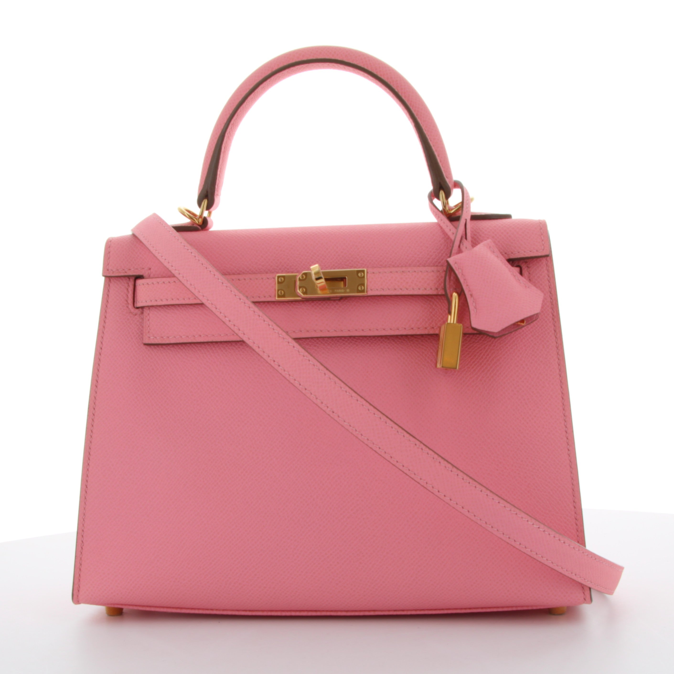 Kelly 25 Rose Confetti Finiton Epsom Or Jaune