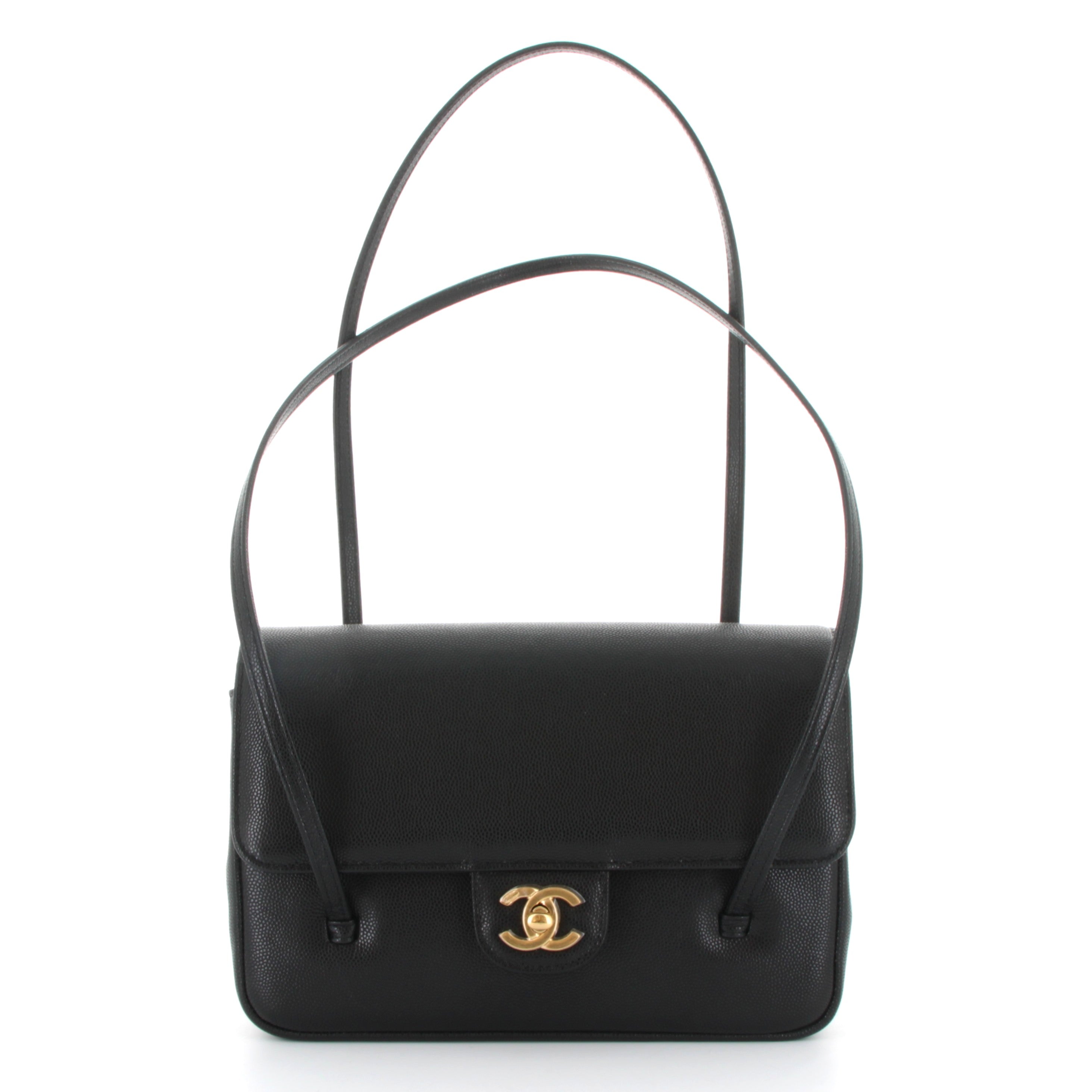CHANEL 26 Sac à rabat Small avec finitions en or jaune