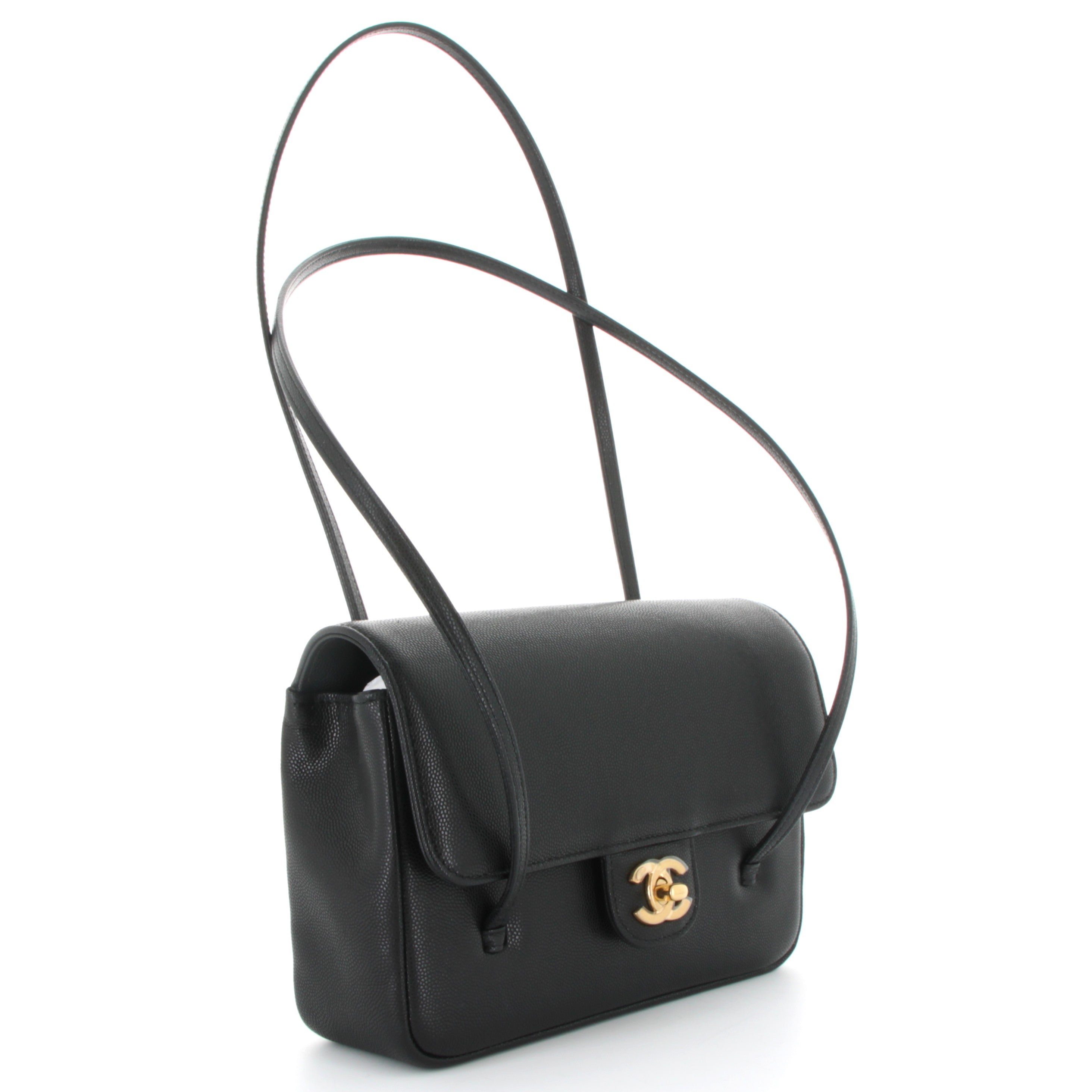 CHANEL 26 Sac à rabat Small avec finitions en or jaune
