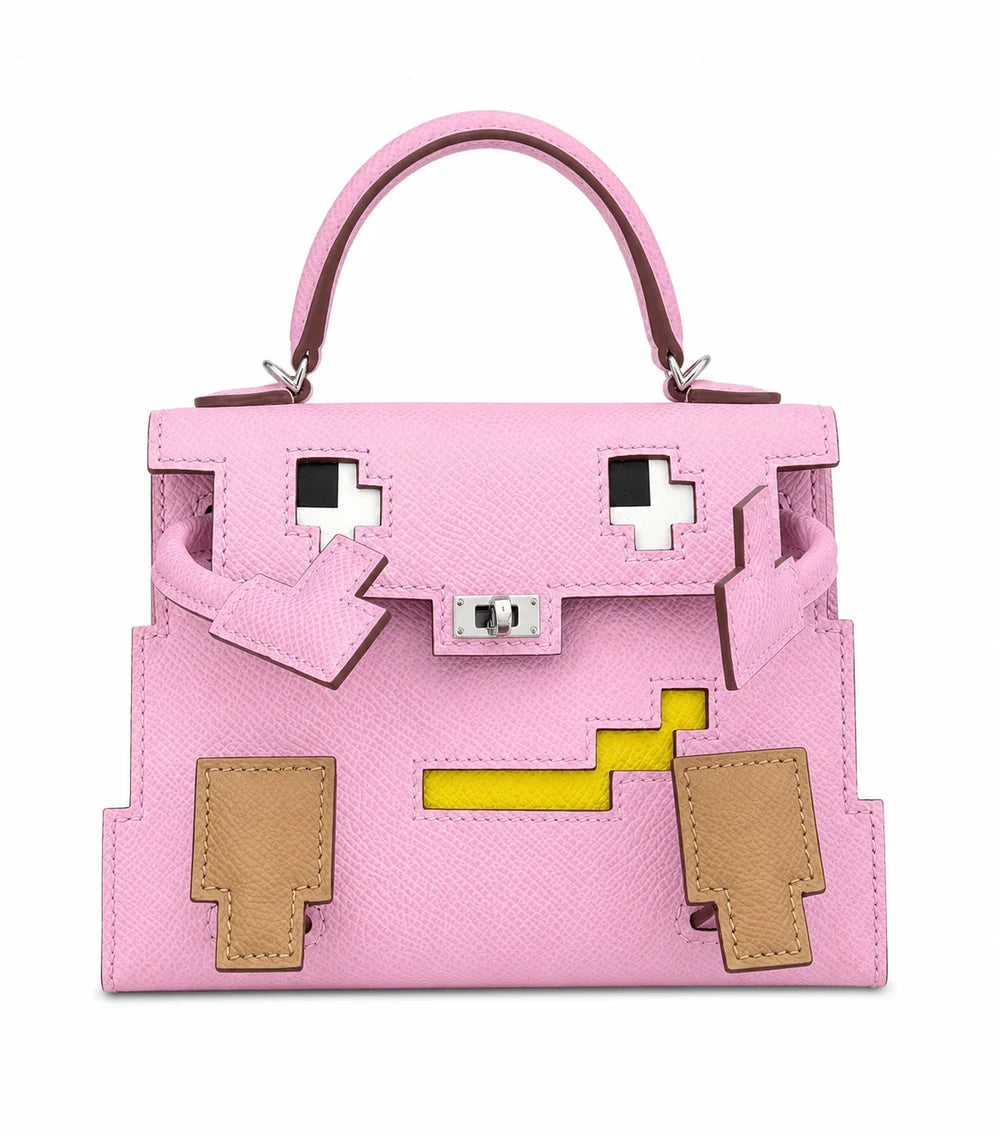 HERMÈS KELLY DOLL PICTO EPSOM MAUVE SYLVESTRE FINITION PALLADIÉ ÉDITION LIMITÉE