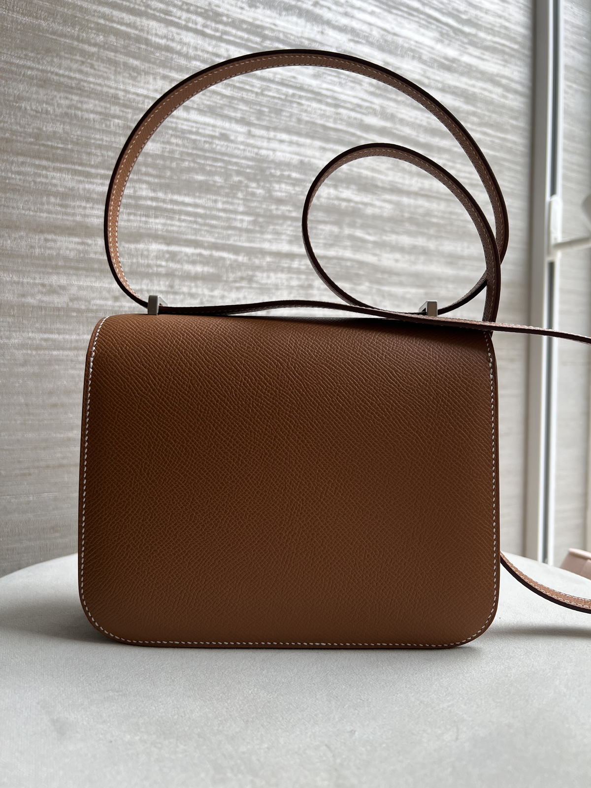 HERMÈS CONSTANCE 18 EPSOM GOLD FINITION PALLADIÉ