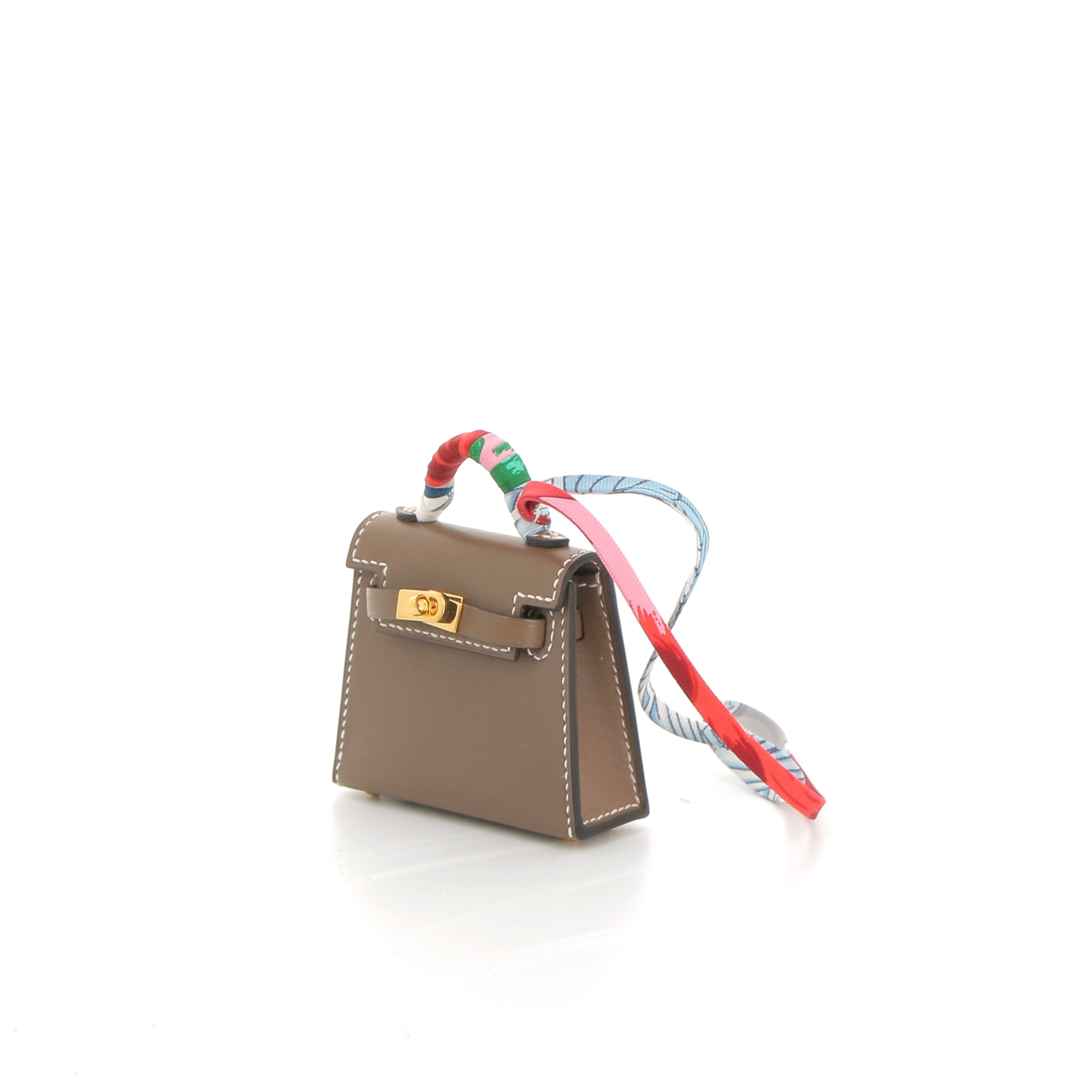 HERMES Charms Kelly Twilly Etoupe