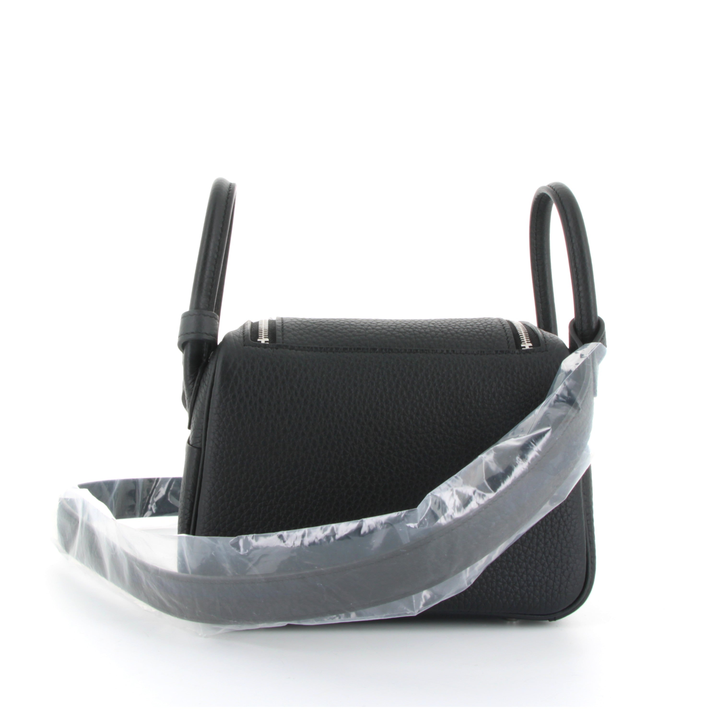Hermes Lindy Mini Noir Taurillon Clemence Finition Palladié