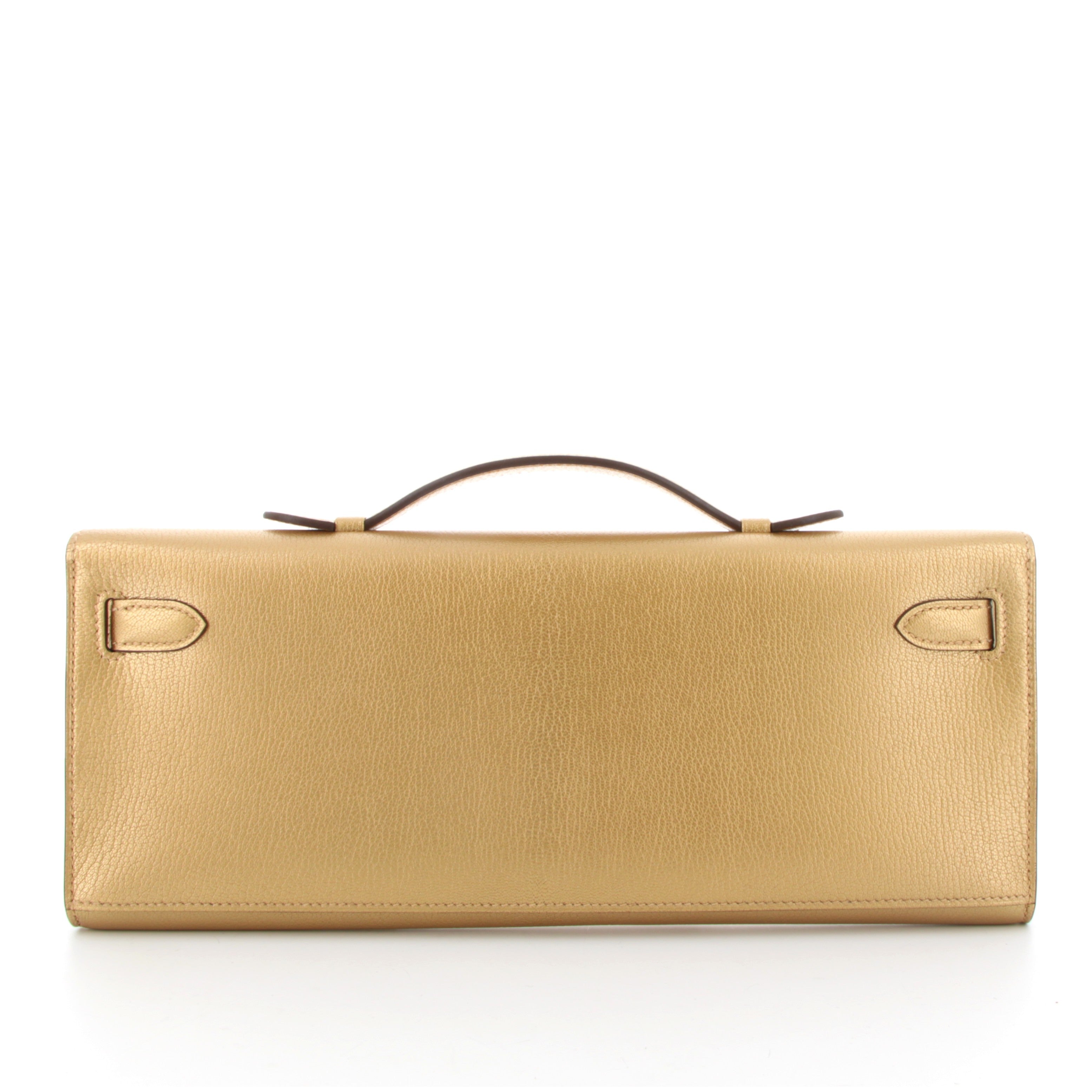 Hermes Kelly Cut Chamkilight Dore Chevre Finition Or Jaune