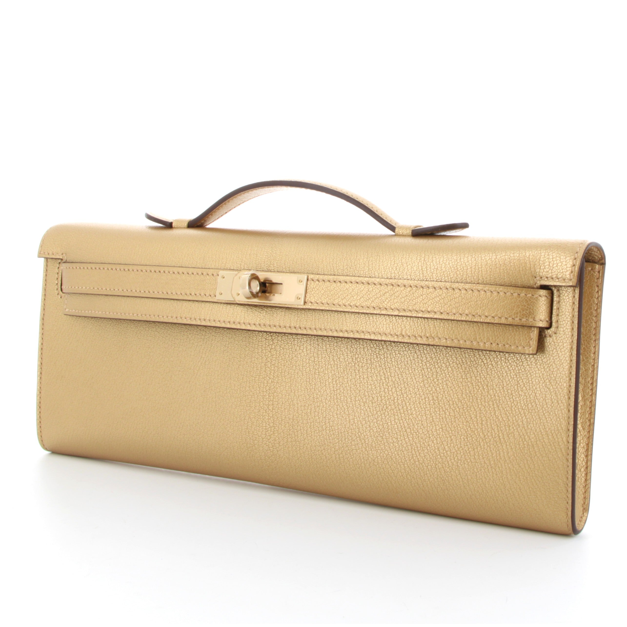 Hermes Kelly Cut Chamkilight Dore Chevre Finition Or Jaune