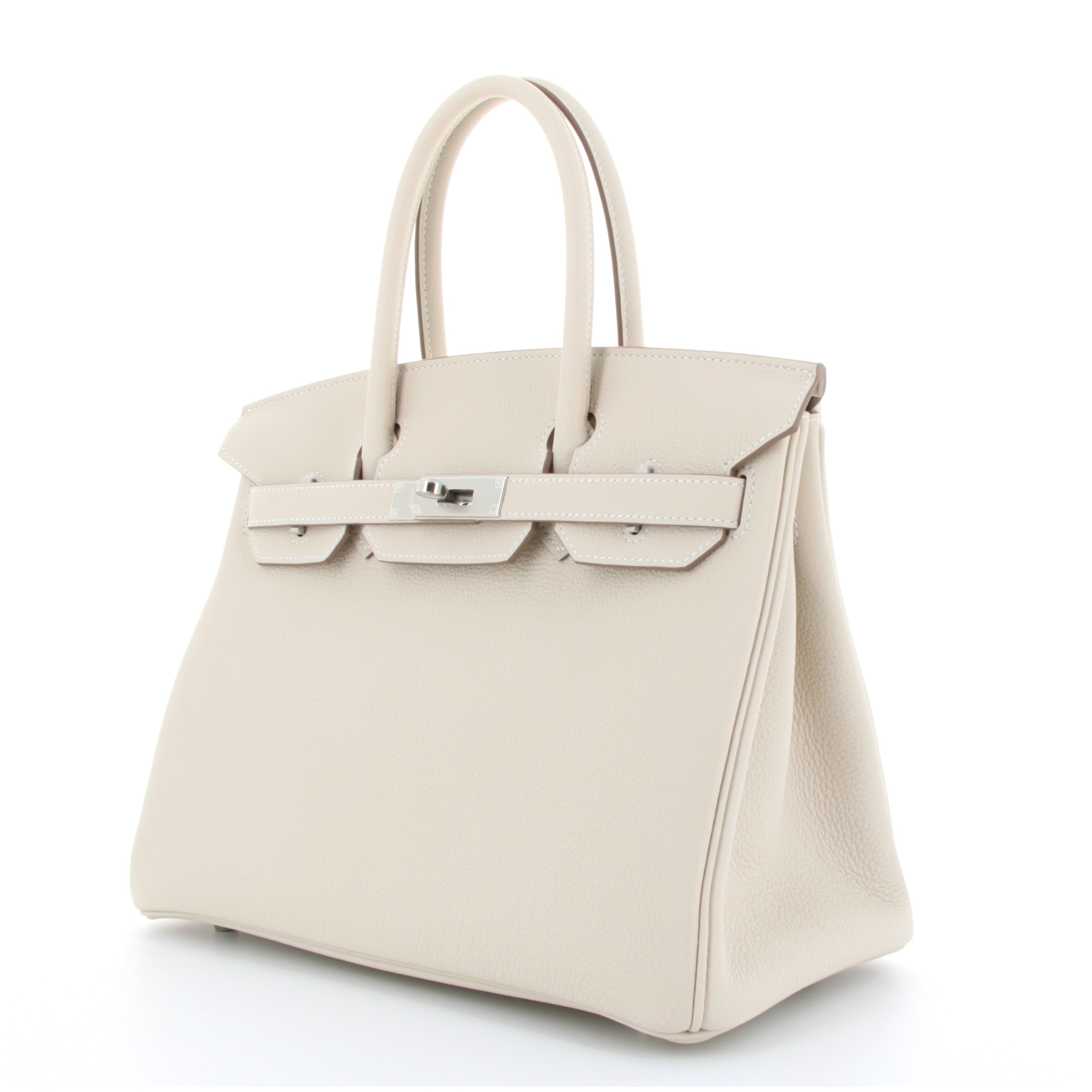 Birkin 30 Craie Togo finition Paladié,
