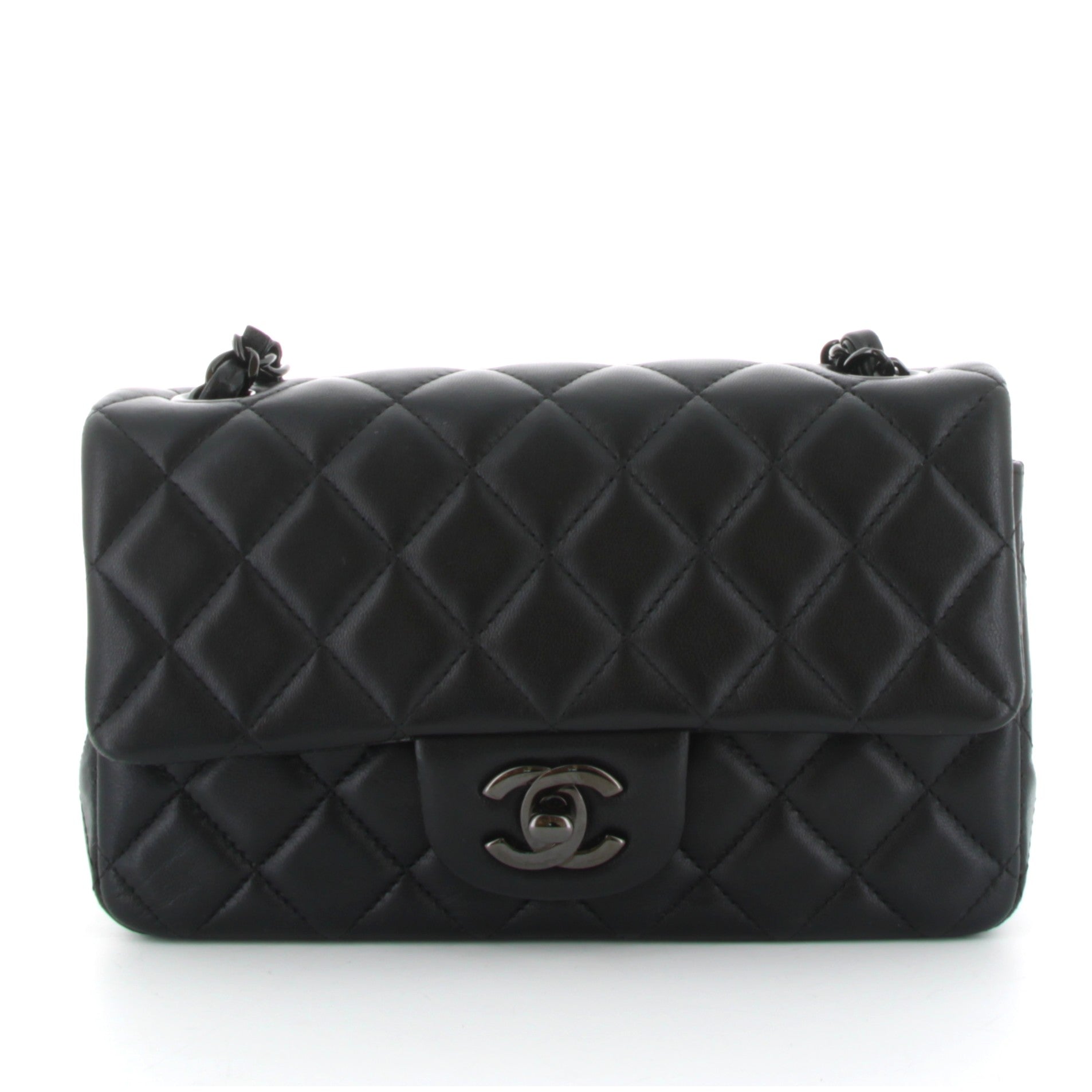 Chanel Sac à main en cuir Timeless Classique So Black