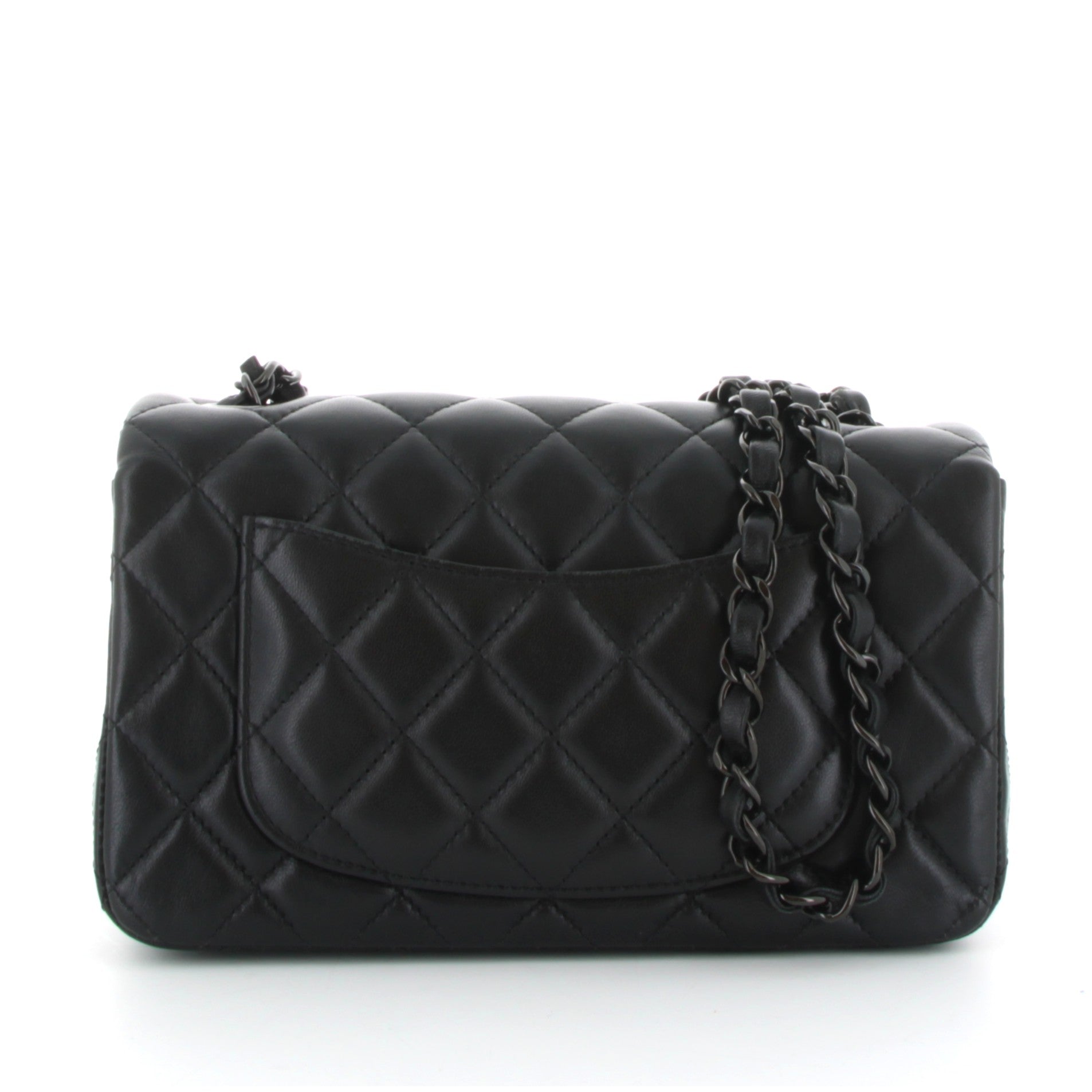 Chanel Sac à main en cuir Timeless Classique So Black