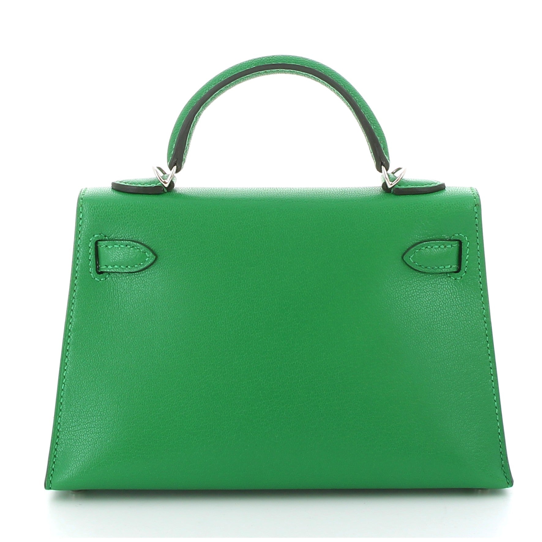 Hermes Kelly 20 Veau Chèvre Bambou Palladium Hardware