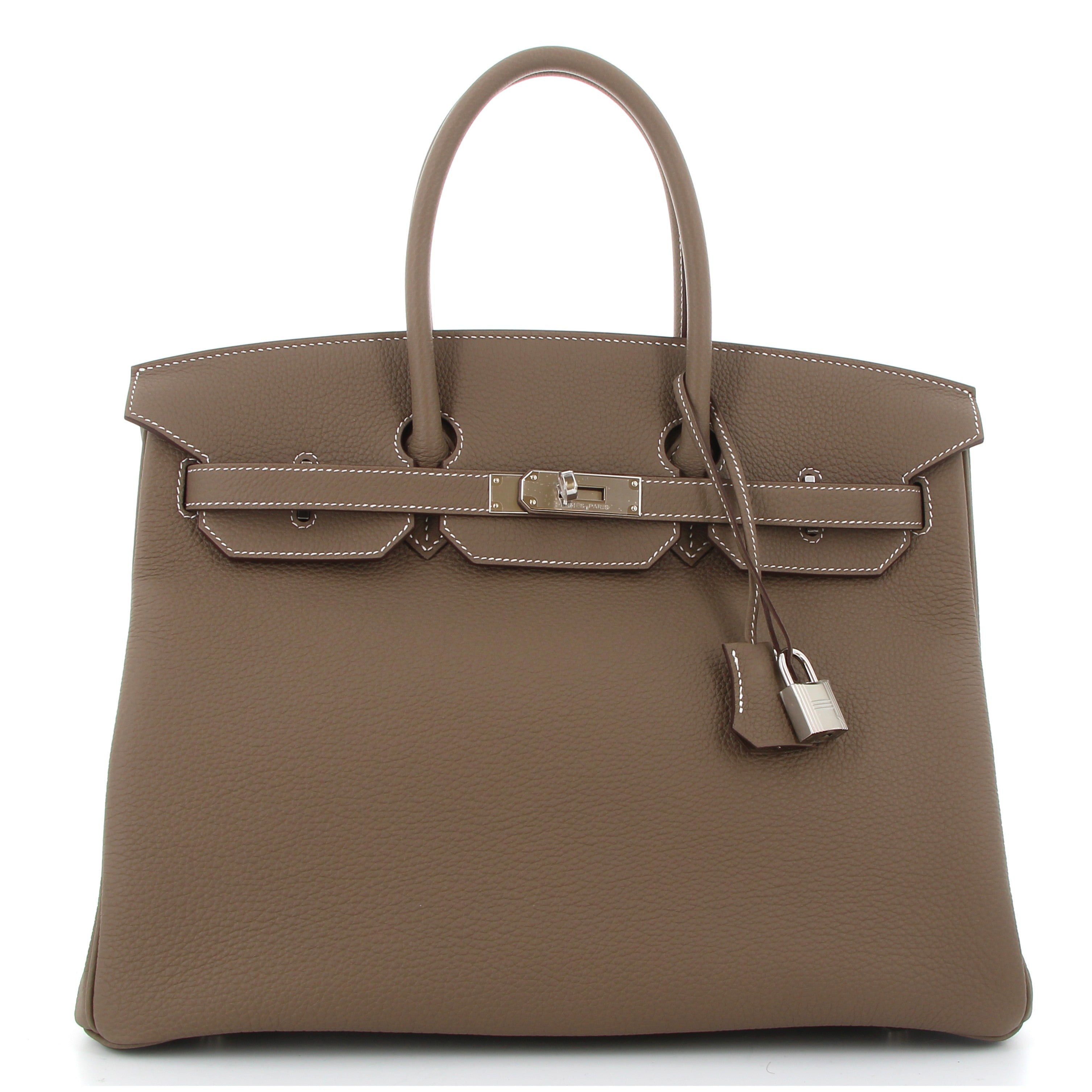 Hermes Birkin 35 Etoupe Togo Finition Paladié