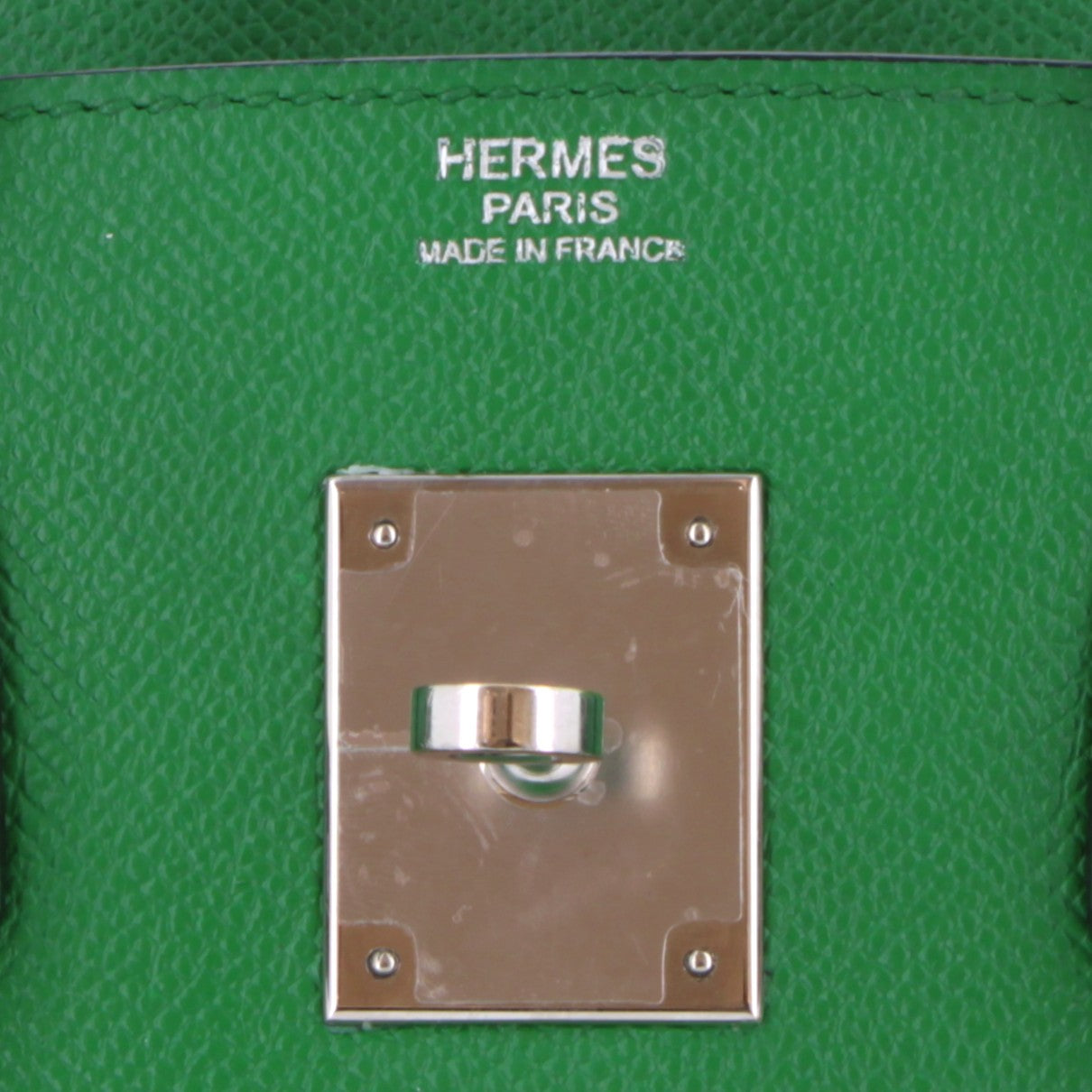 HERMÈS BIRKIN 30 BAMBOU EPSOM FINITION PALLADIÉ