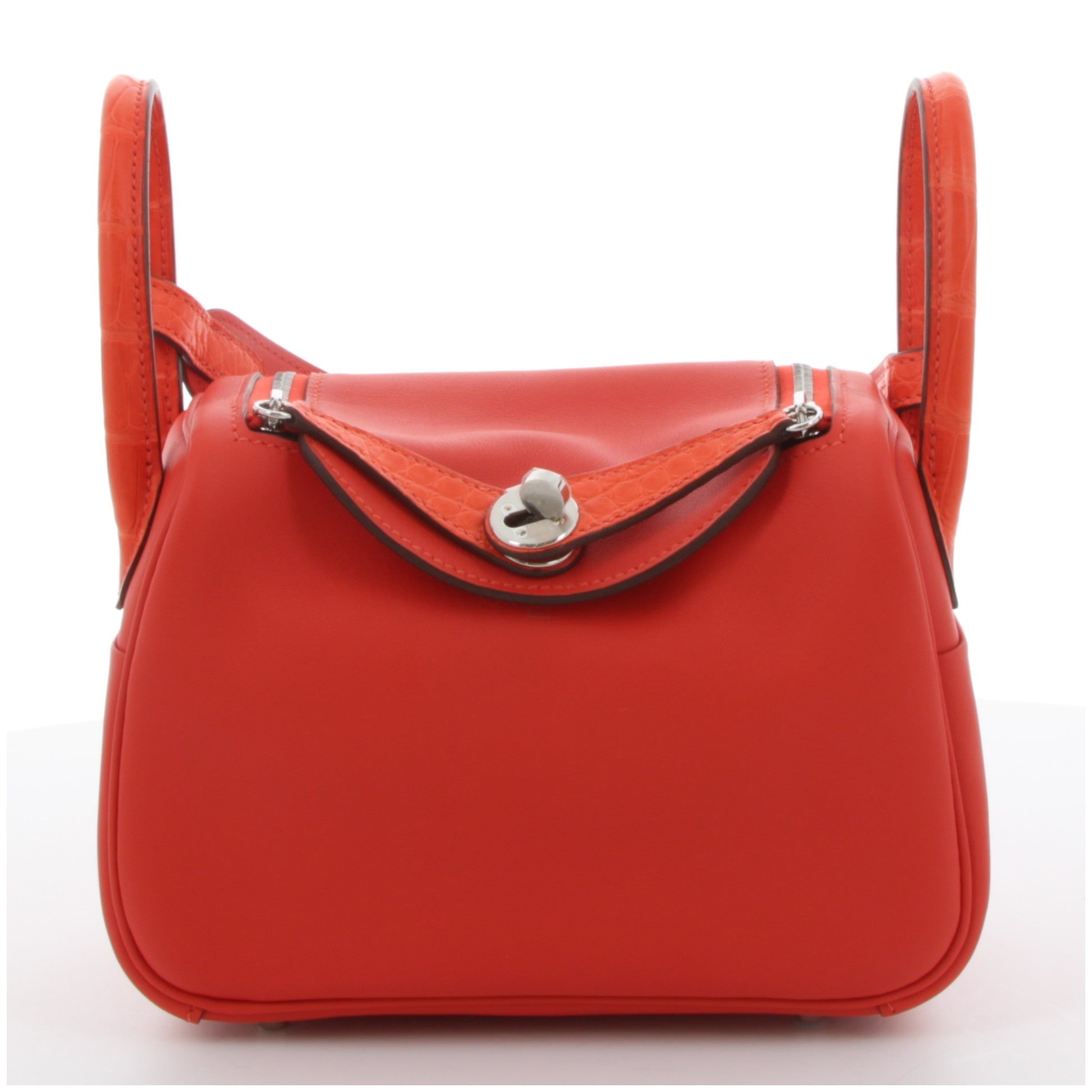 HERMÈS LINDY MINI TOUCH SWIFT & ALLIGATOR CAPUCINE PALLADIÉ