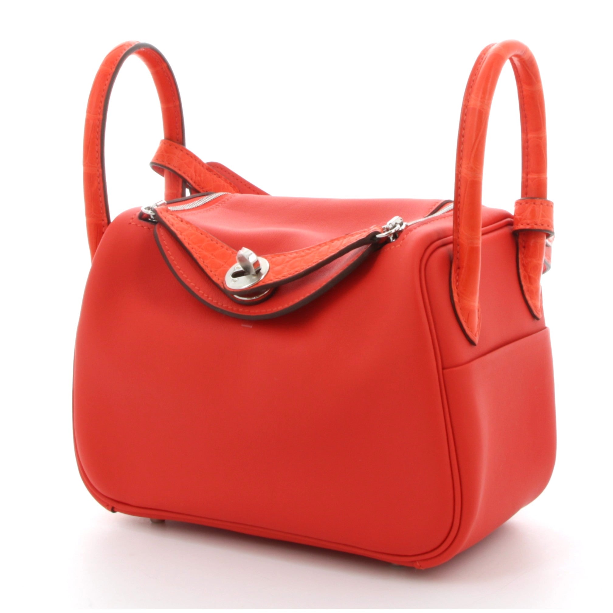 HERMÈS LINDY MINI TOUCH SWIFT & ALLIGATOR CAPUCINE PALLADIÉ