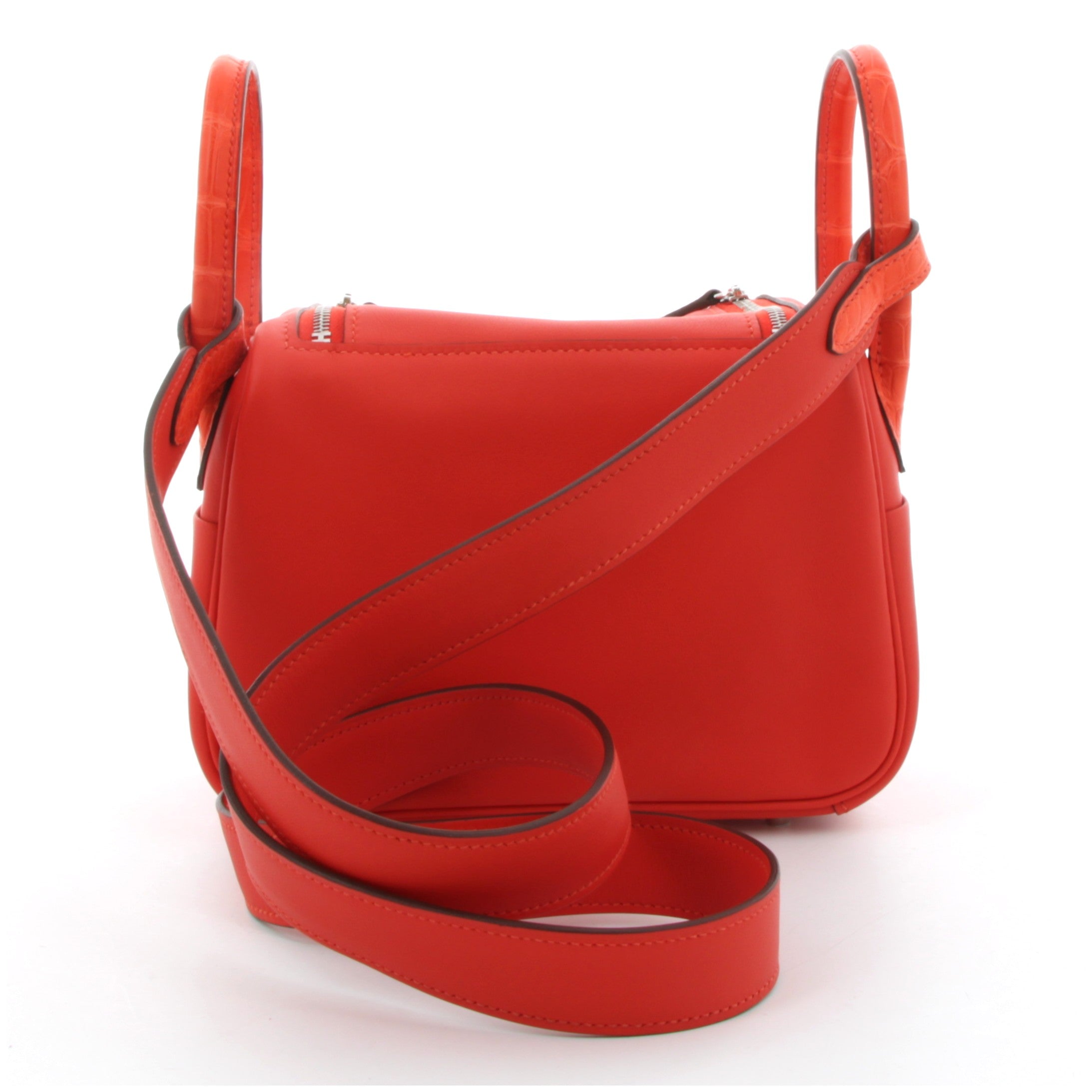 HERMÈS LINDY MINI TOUCH SWIFT & ALLIGATOR CAPUCINE PALLADIÉ