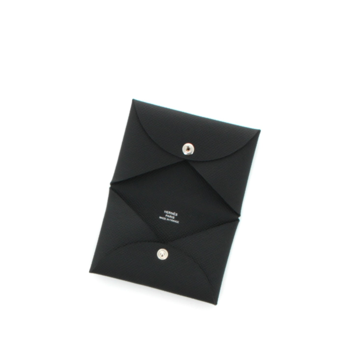 HERMÈS PORTE-CARTES CALVI NOIR