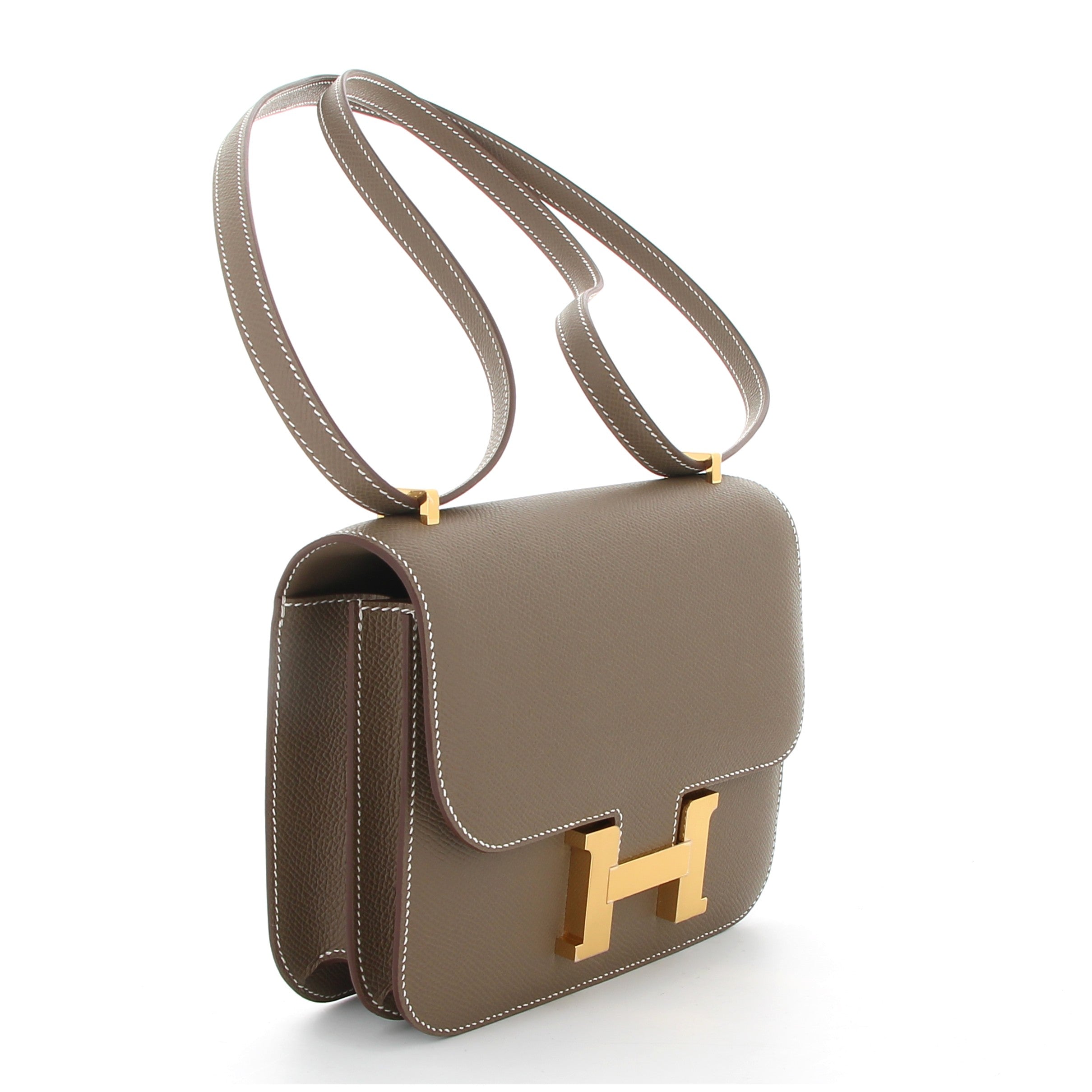 HERMÈS CONSTANCE 18 ETOUPE EPSOM FINITION OR JAUNE