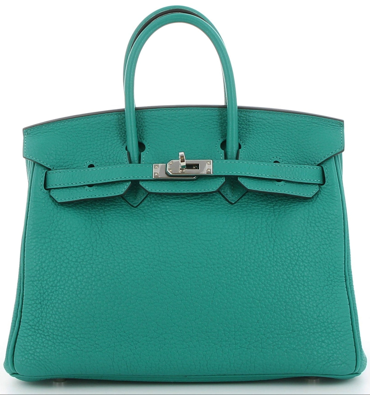 HERMÈS BIRKIN 25 VERT VERONE TOGO FINITION PALLADIÉ
