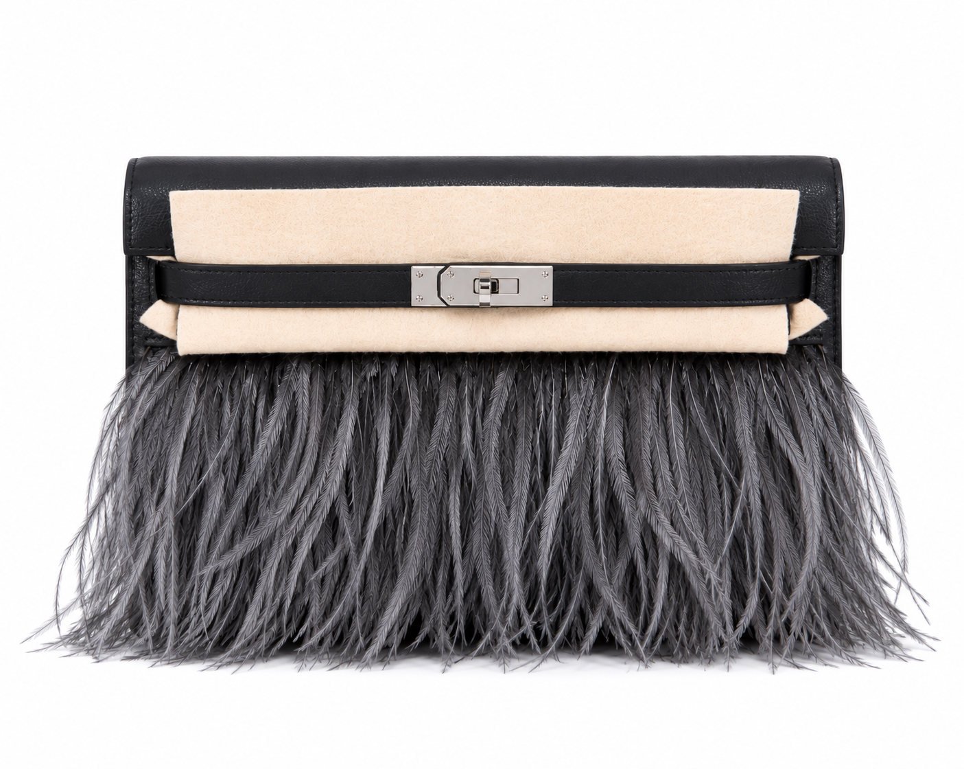 HERMÈS KELLY ÉLAN FOLIE CHÈVRE VERT CYPRÈS & PLUME VERT MANGROVE FINITION PALLADIÉ