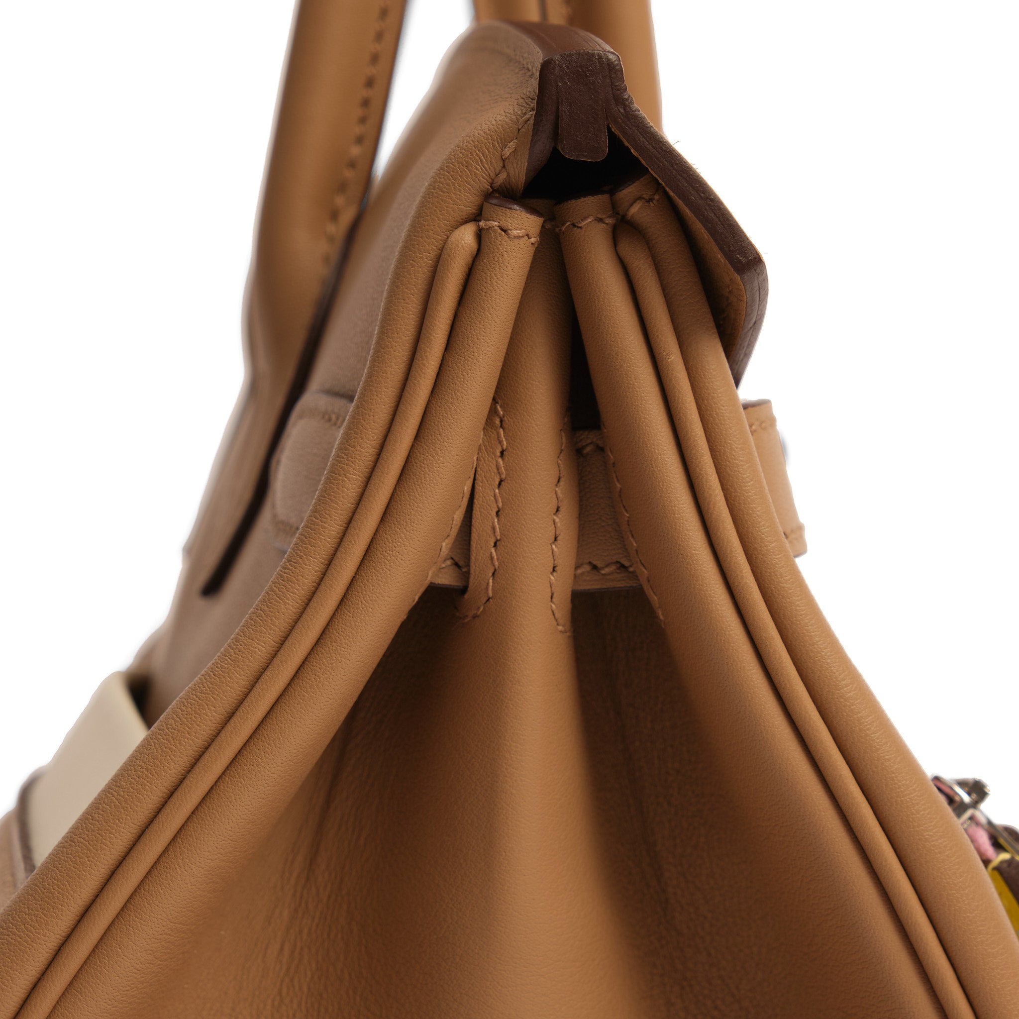 HERMES Birkin 30 Colormatic Chai/Lime/Bleu Brume/Cassis/Nata Cuir Swift Finition Palladié