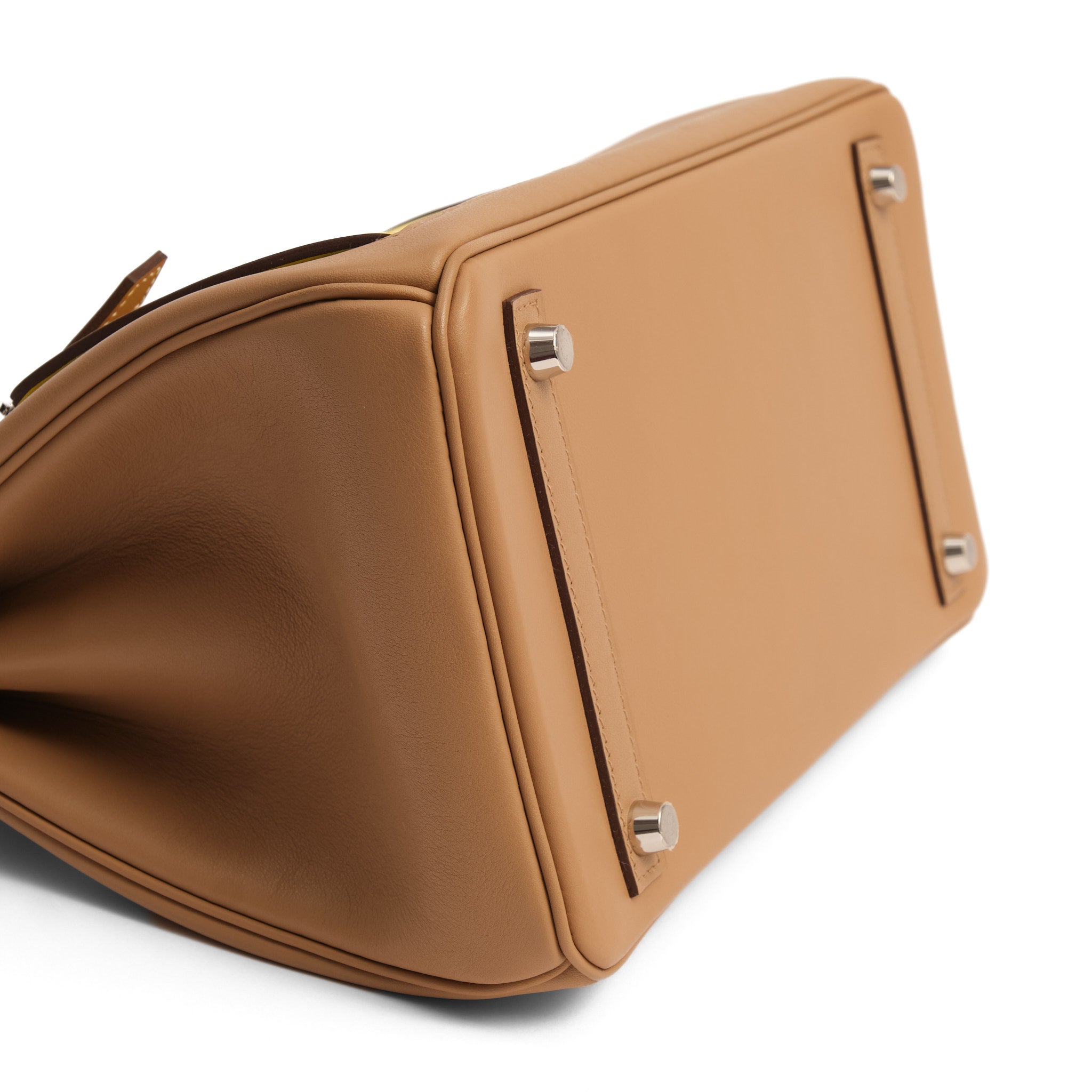 HERMES Birkin 30 Colormatic Chai/Lime/Bleu Brume/Cassis/Nata Cuir Swift Finition Palladié