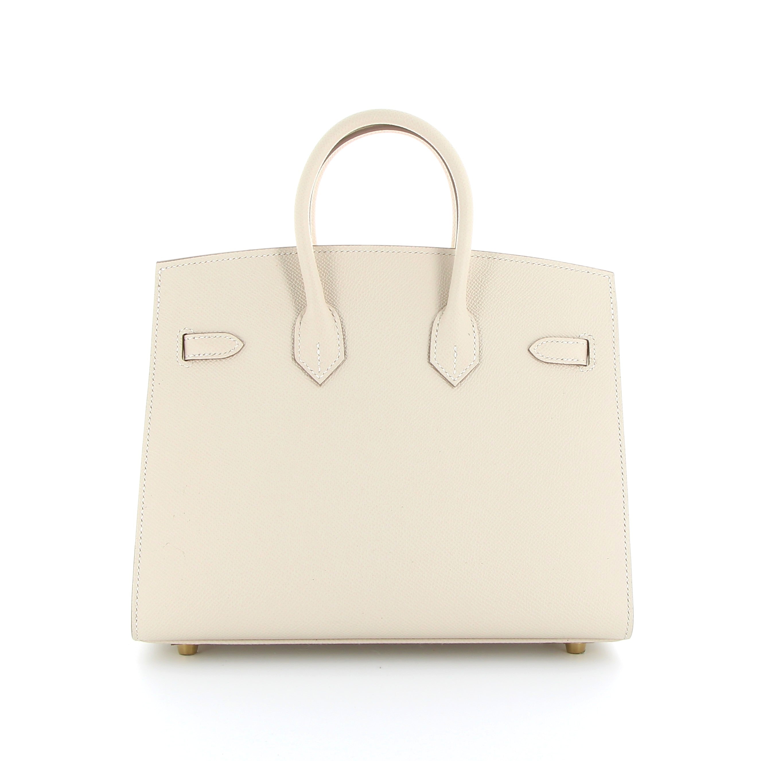 HERMÈS Birkin 30 cuir Epsom Craie finition dorée
