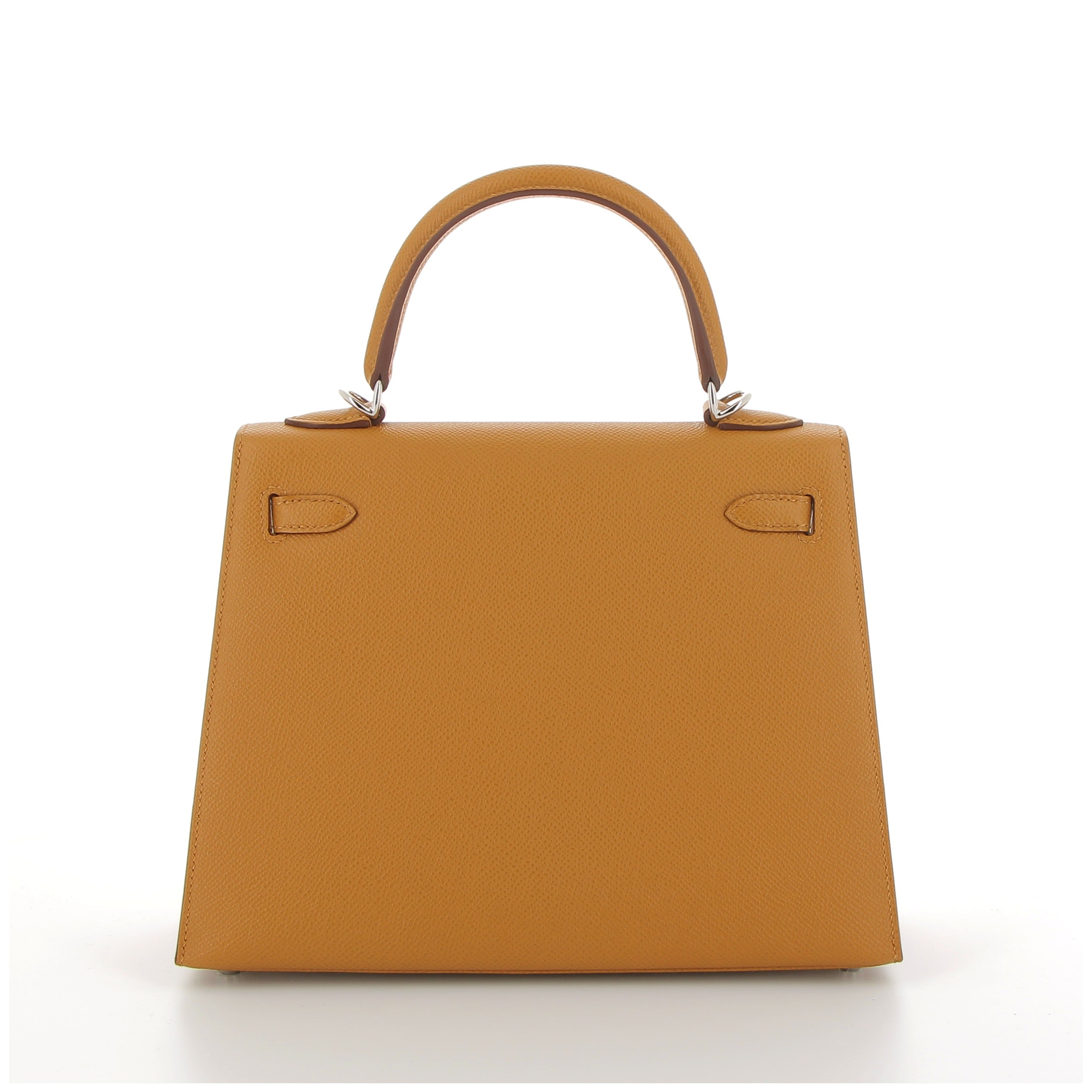 HERMÈS Kelly 25 Cuir Epsom Sésame Finition Palladium