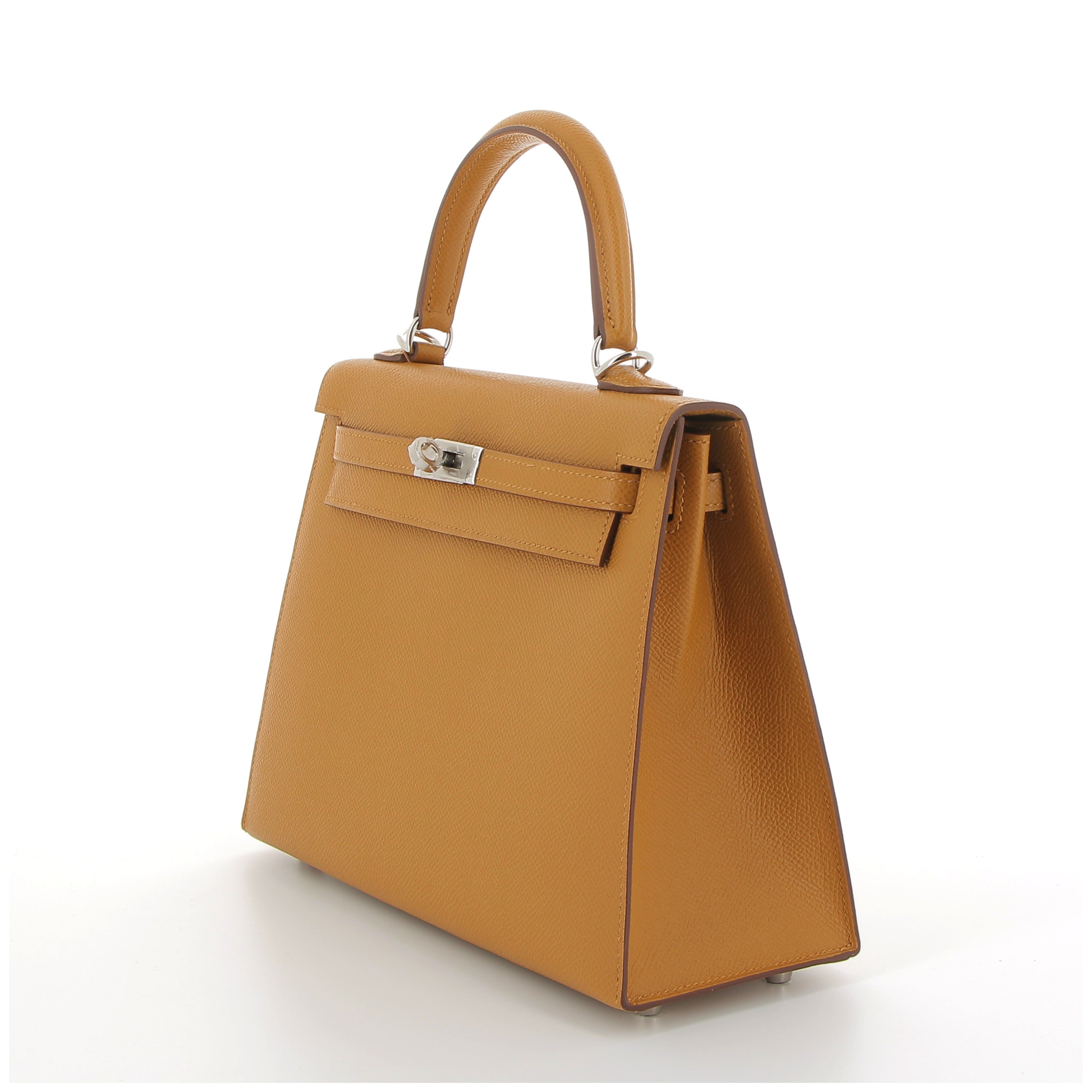 HERMÈS Kelly 25 Cuir Epsom Sésame Finition Palladium