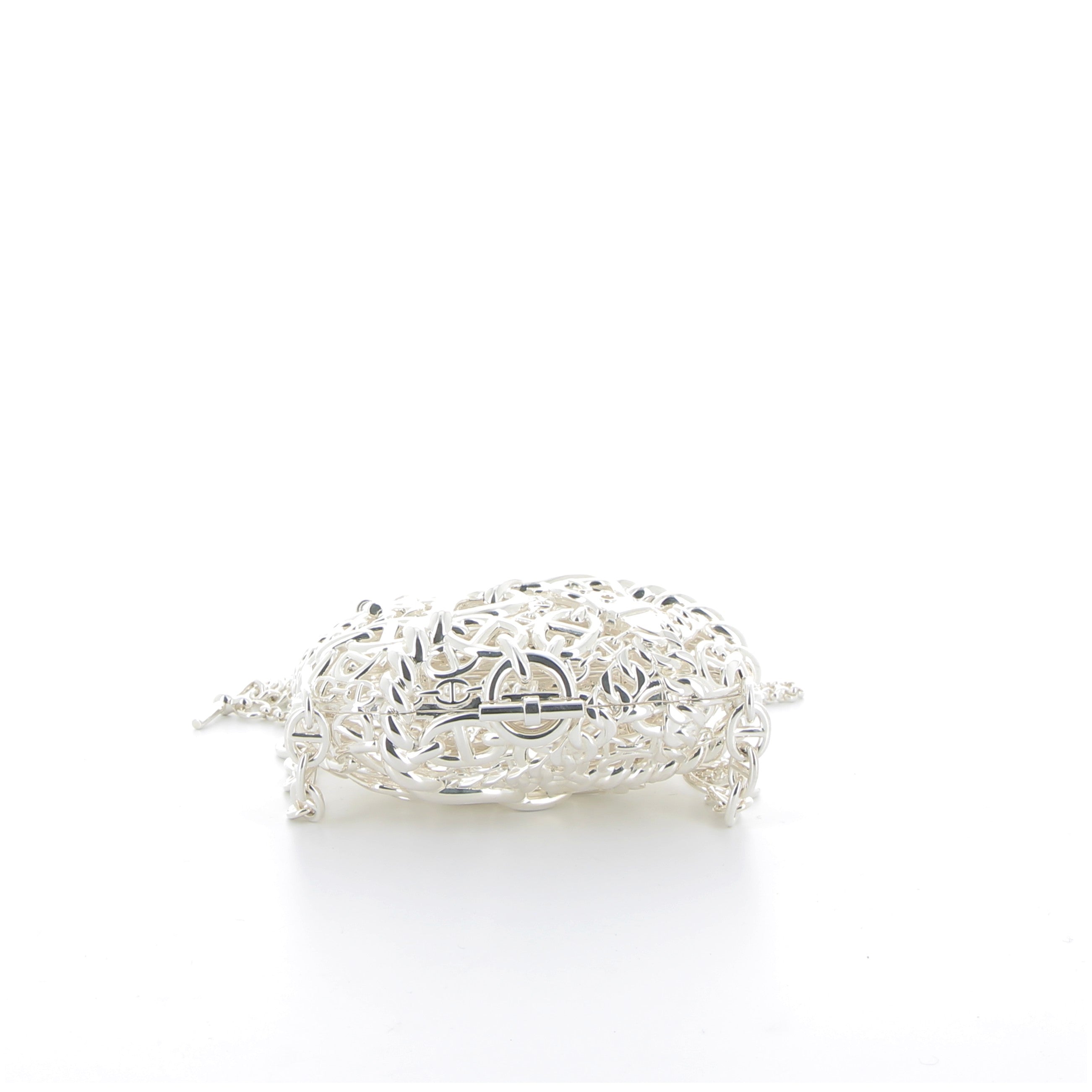 HERMES Sac Bijoux Chaine d'Encre Finition Argent