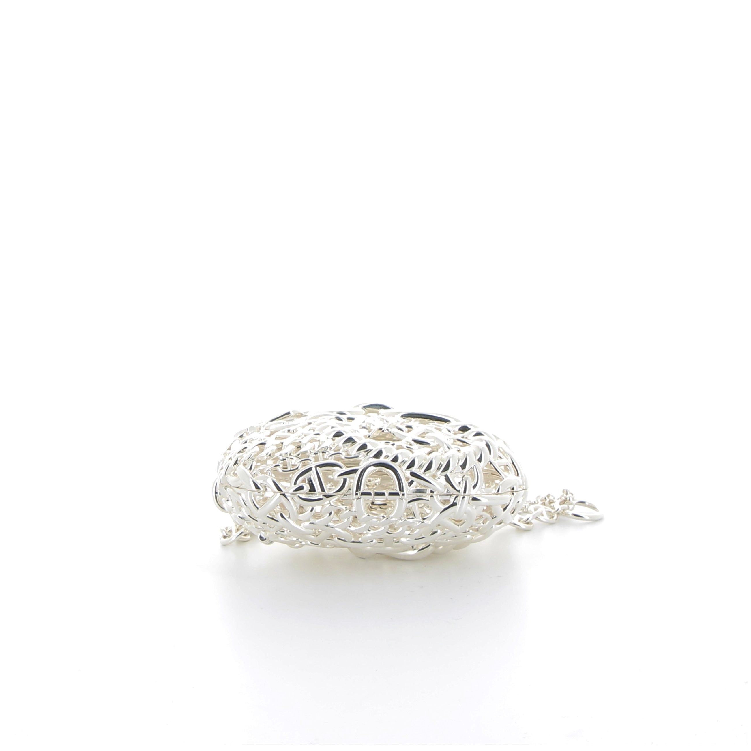 HERMES Sac Bijoux Chaine d'Encre Finition Argent
