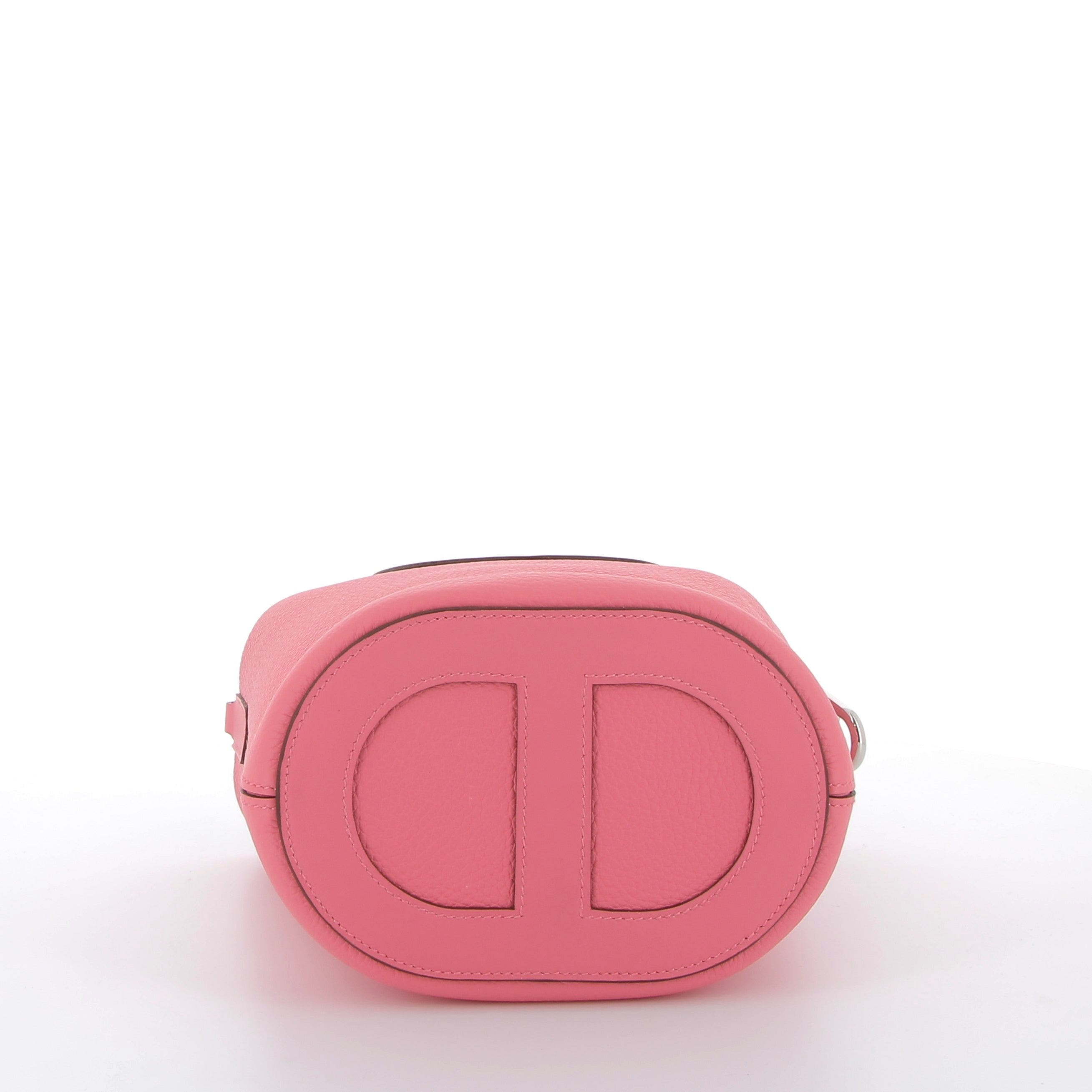 Hermès In-the-Loop Rose Azalée Taurillon Clemence/Swift Finition Palladié