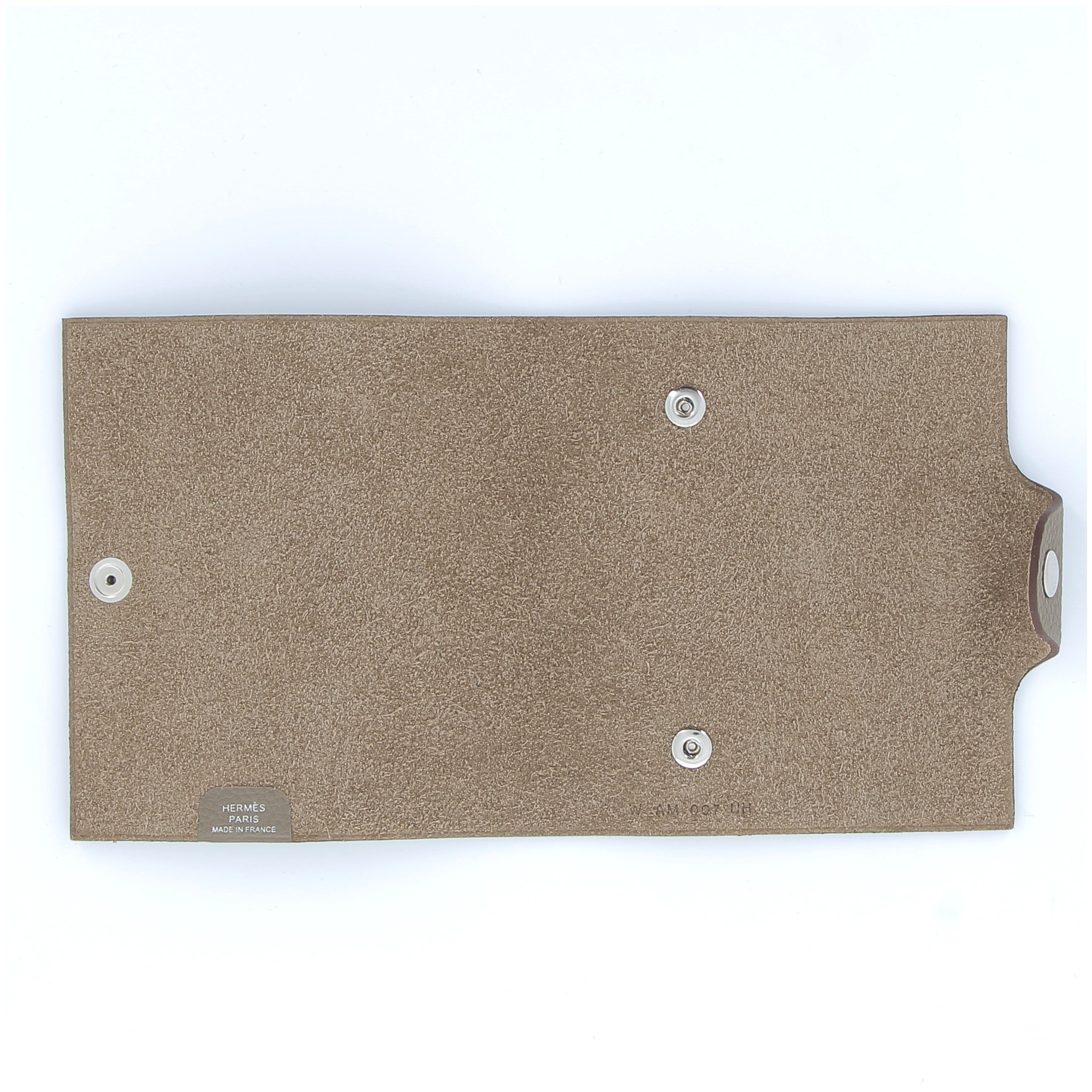 HERMÈS Couverture de cahier Ulysse Étoupe Mini