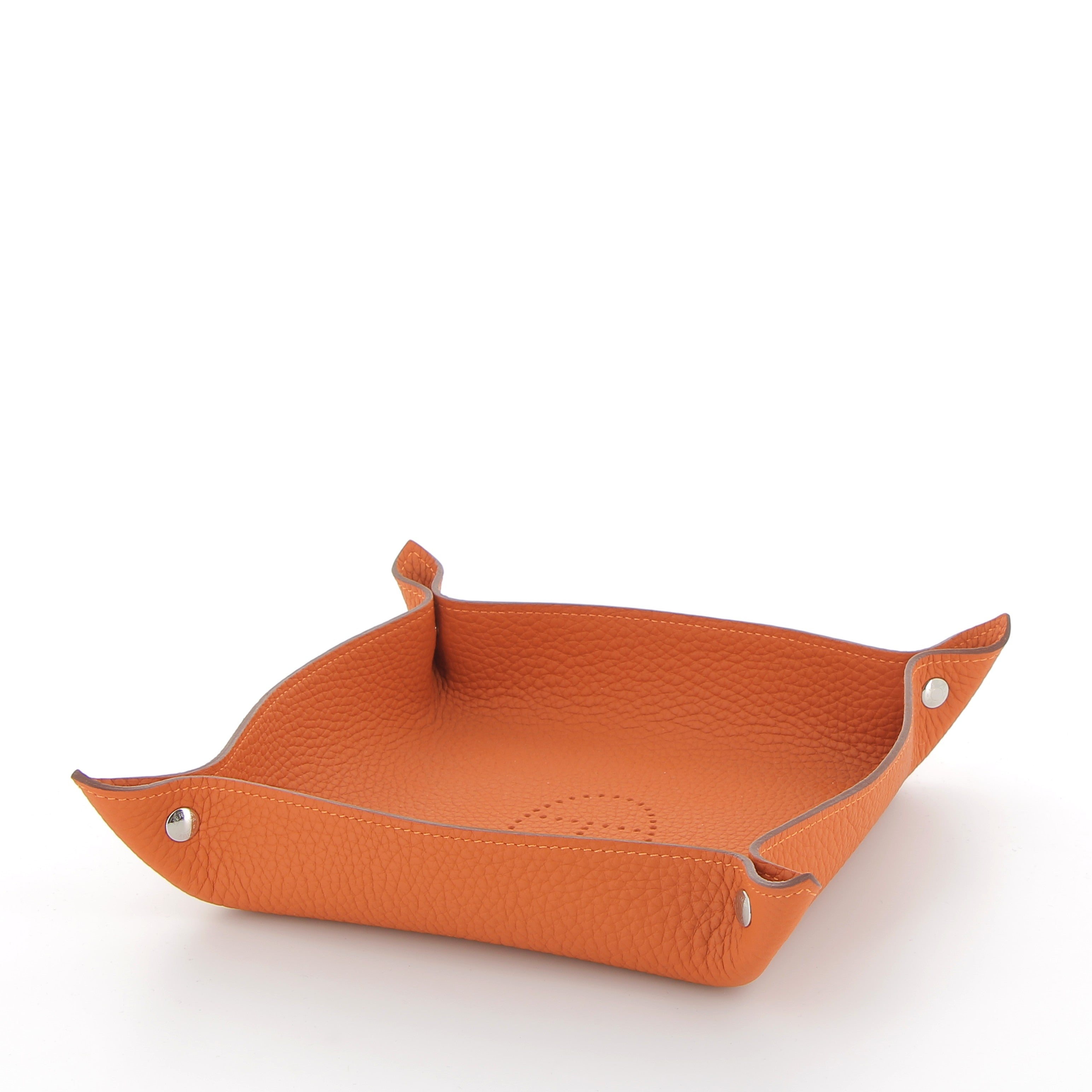 HERMÈS Vide-poche Mises et Relances H Evelyne cuir Taurillon Clemence Potiron