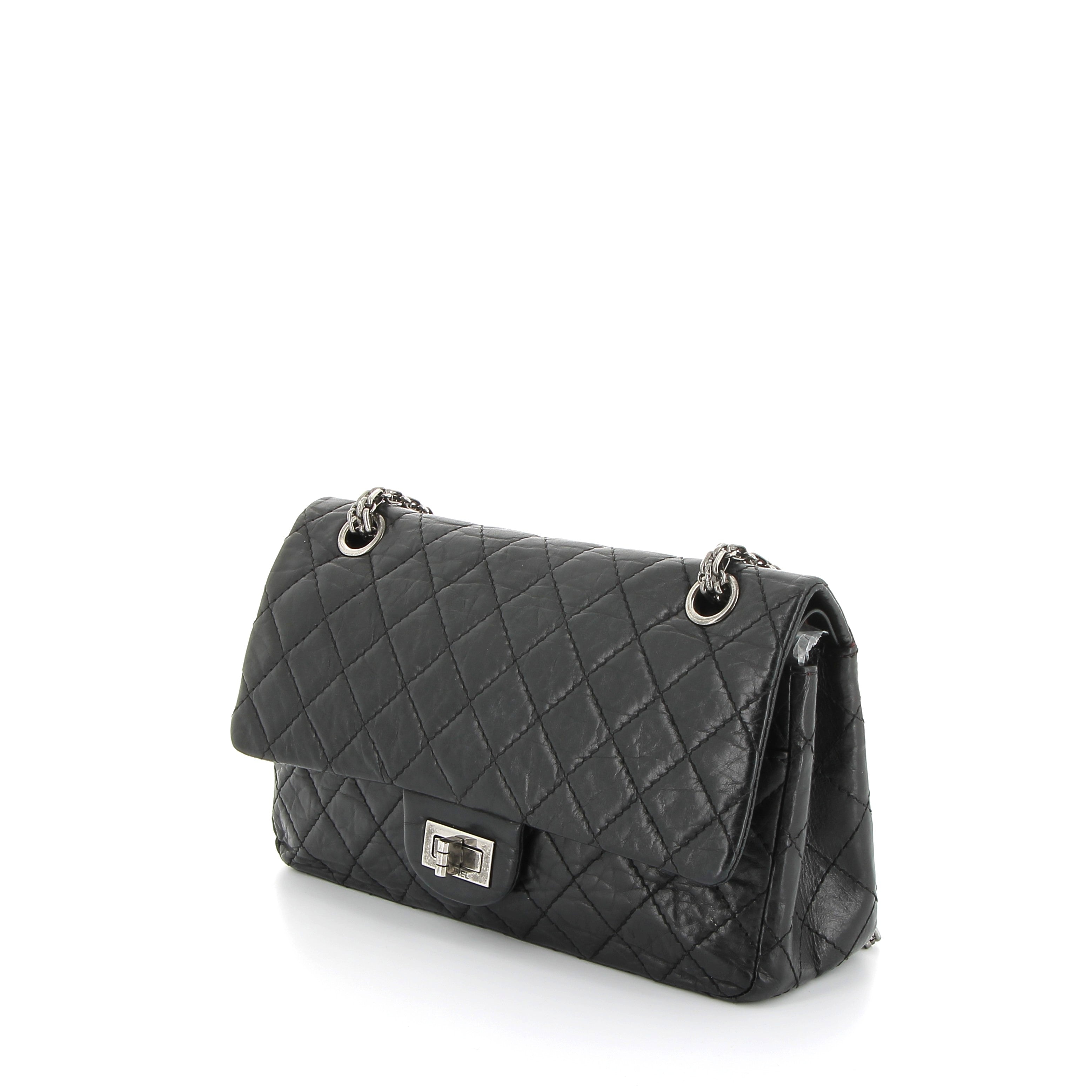 CHANEL Timeless 2.55 Cuir Noir Matelassé