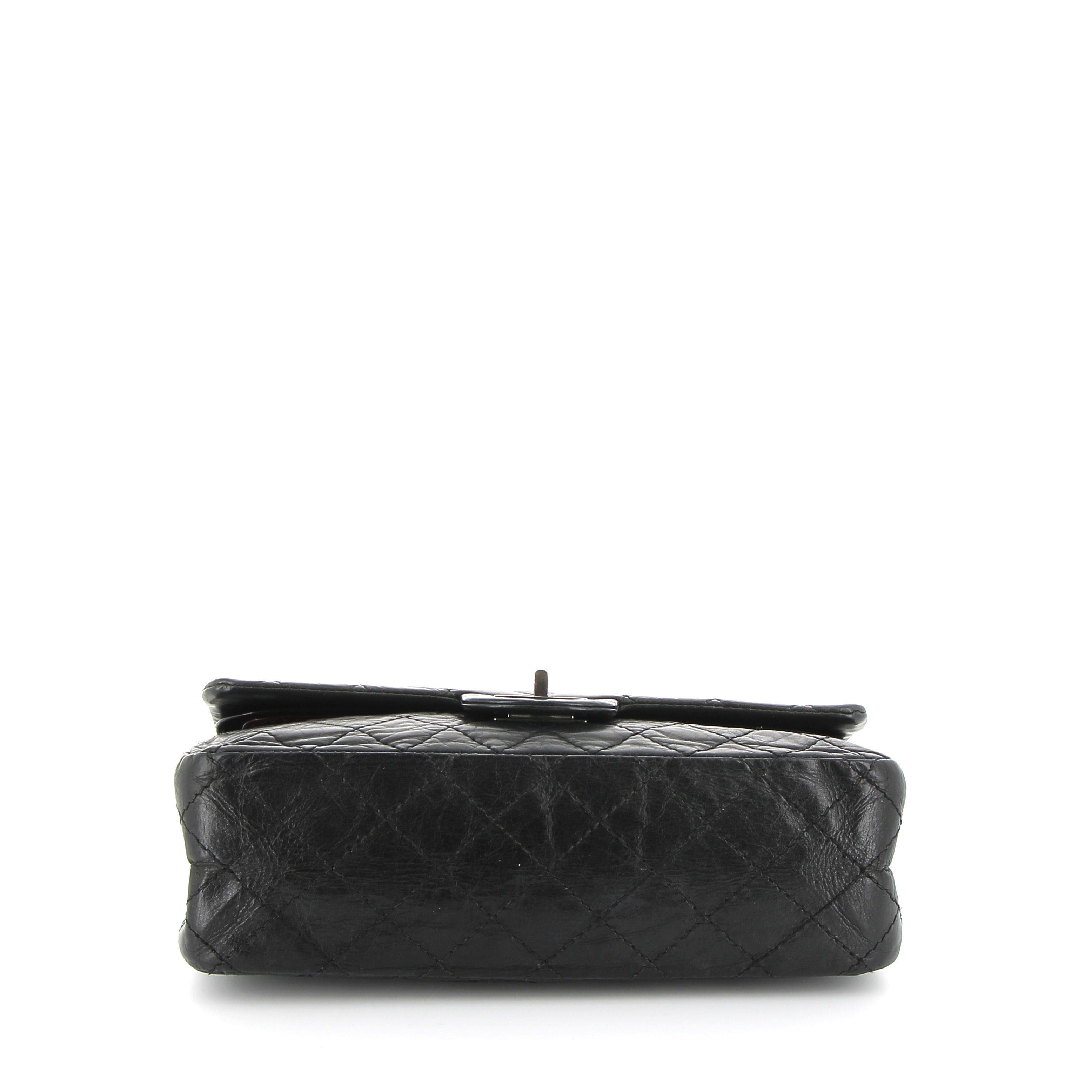 CHANEL Timeless 2.55 Cuir Noir Matelassé