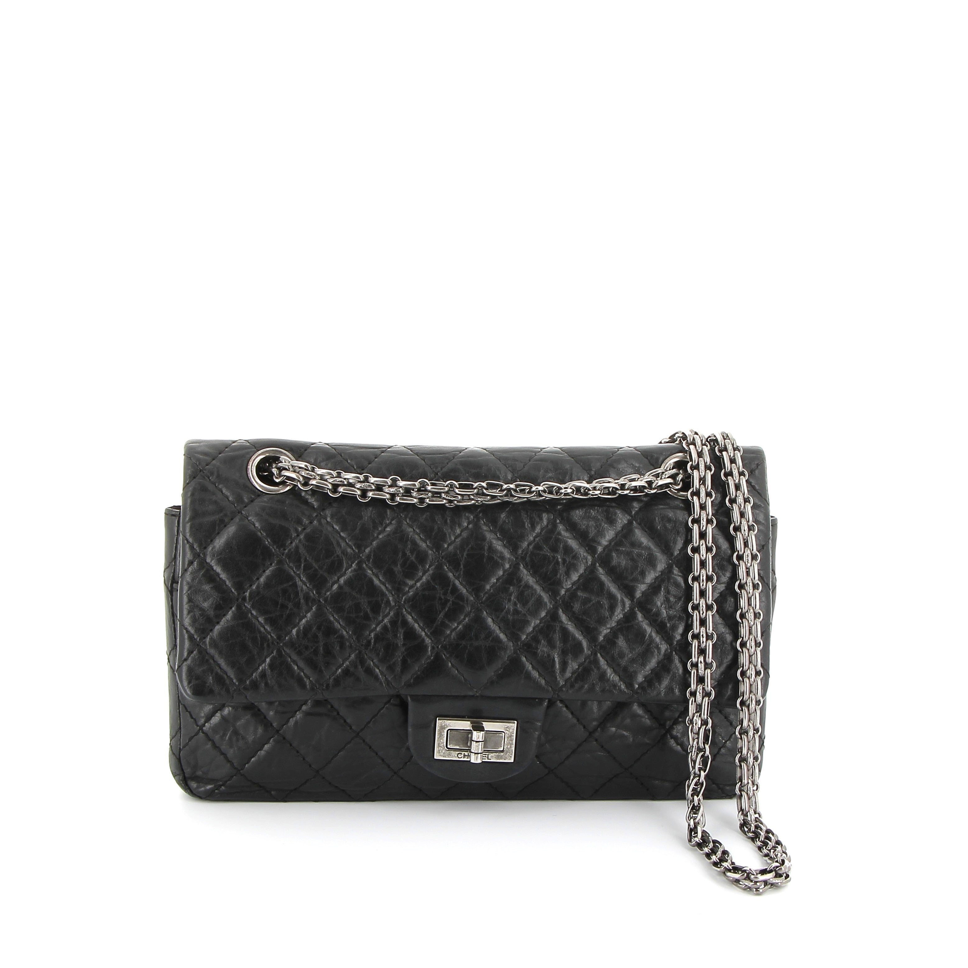 CHANEL Timeless 2.55 Cuir Noir Matelassé