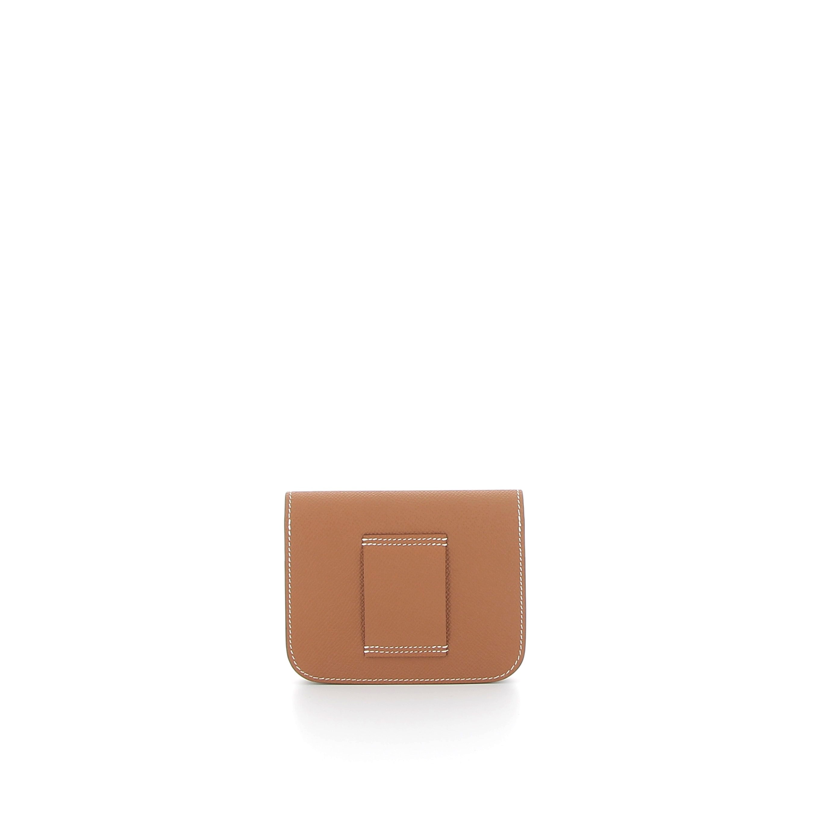 HERMÈS Portefeuille Constance Slim Gold Epsom Finition Or jaune