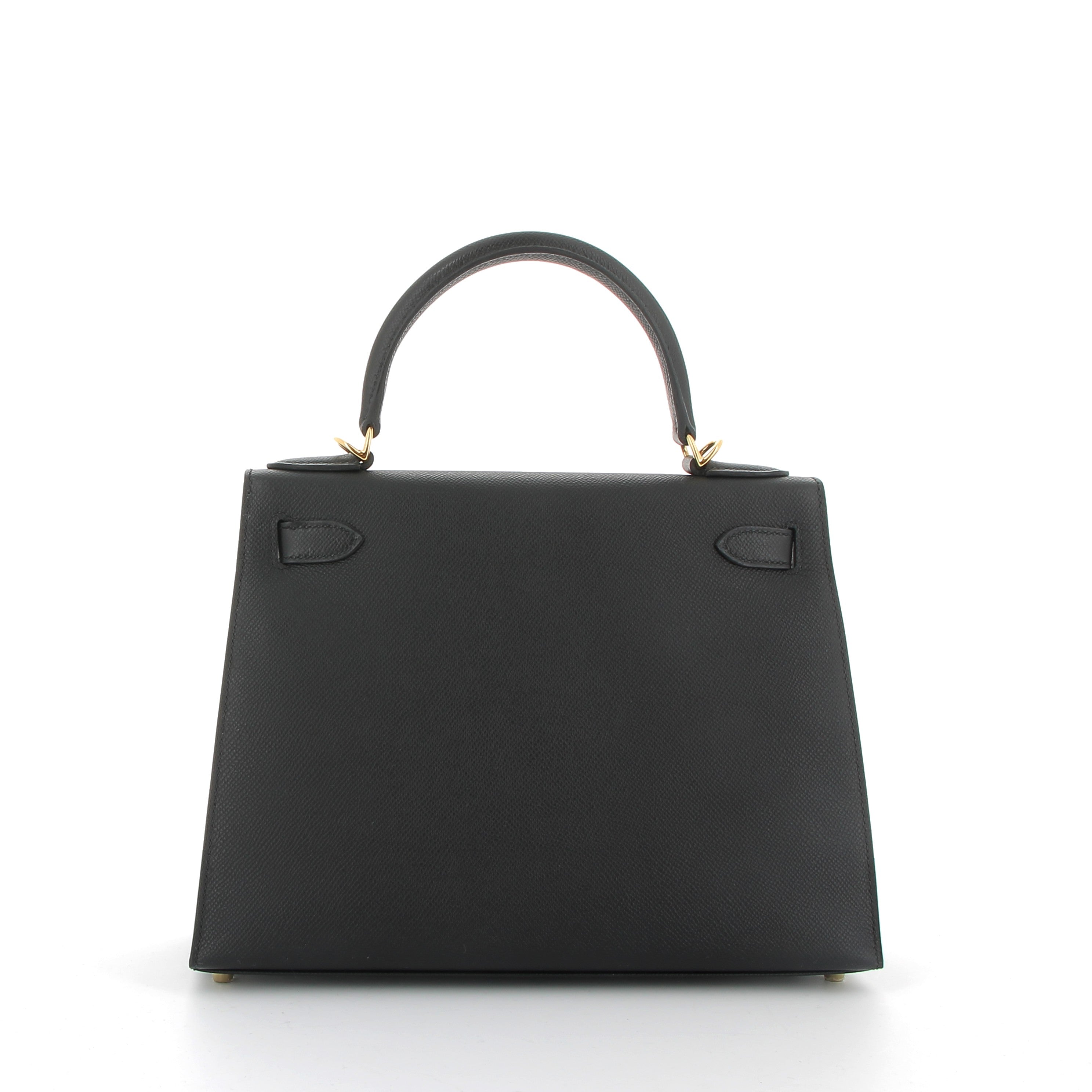 HERMÈS Kelly 28 cuir Epsom Noir finition dorée