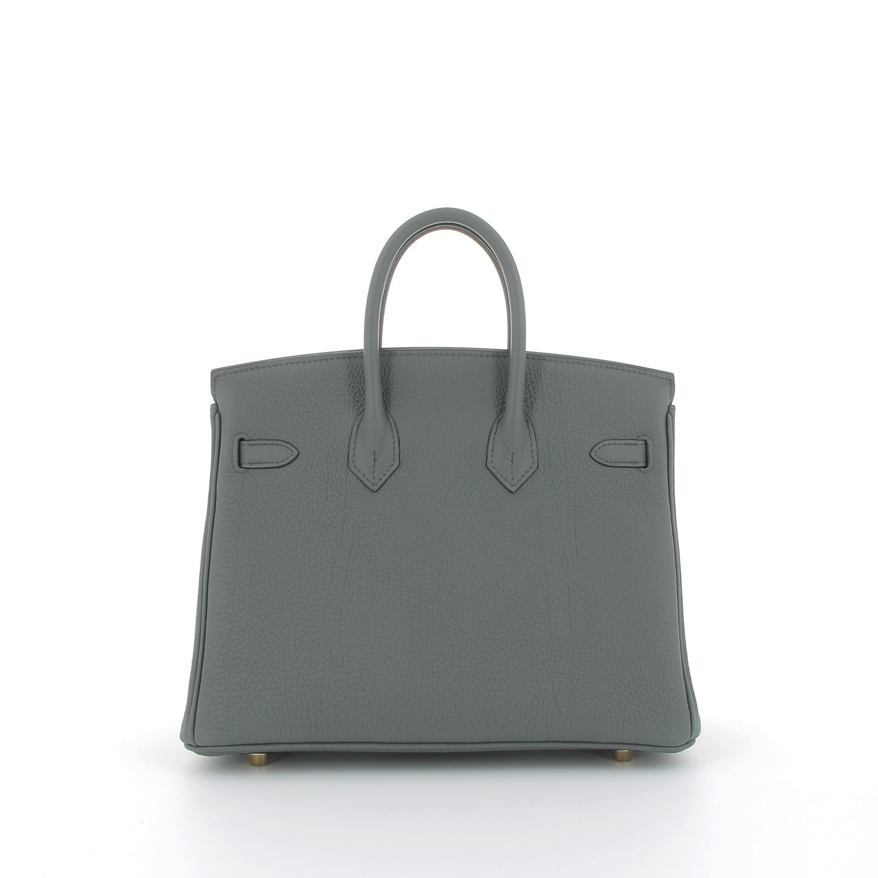 HERMES Birkin 25 Vert Amande Togo Finition Or jaune