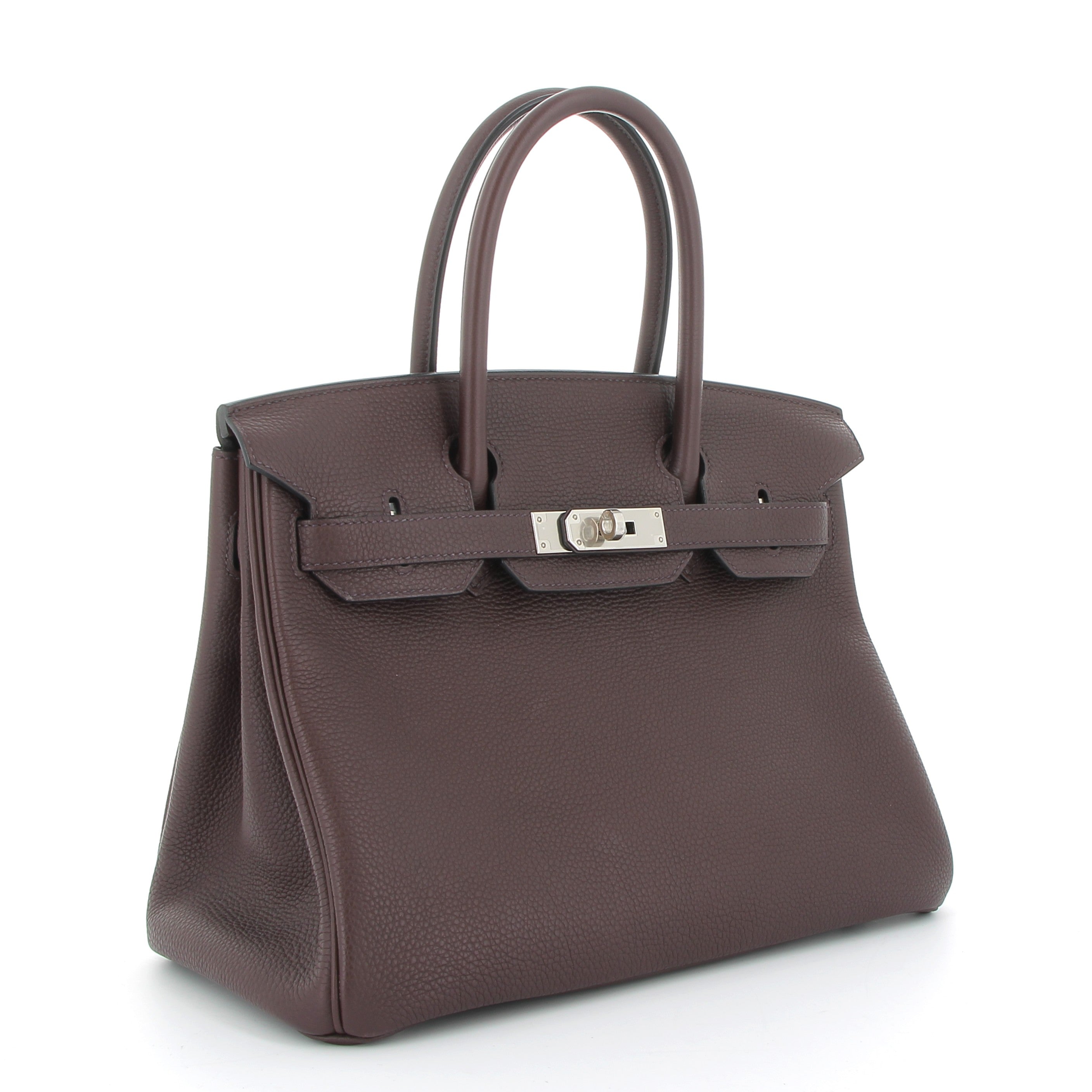 HERMÈS Birkin 30 Rouge Sellier Togo Finition Palladié