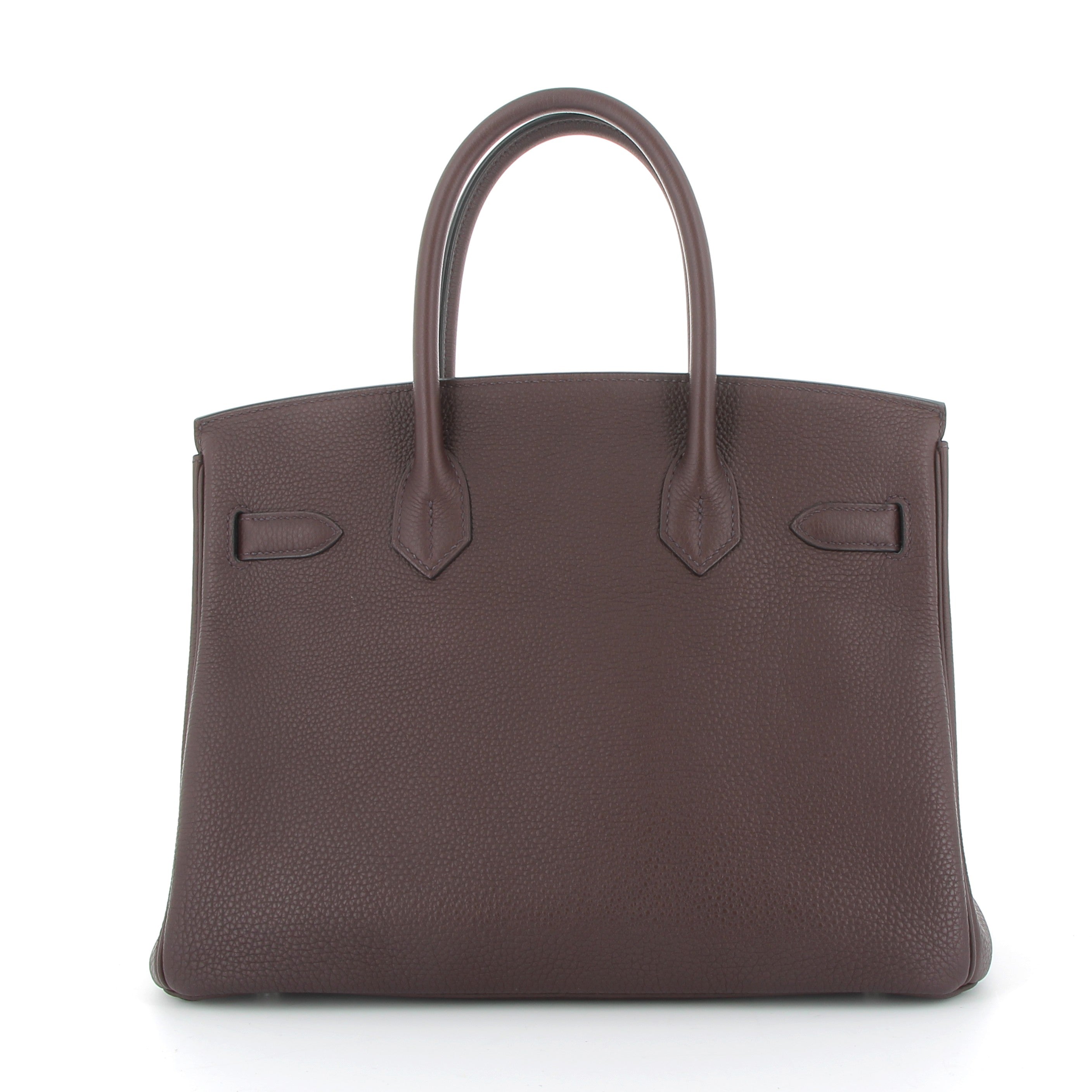 HERMÈS Birkin 30 Rouge Sellier Togo Finition Palladié