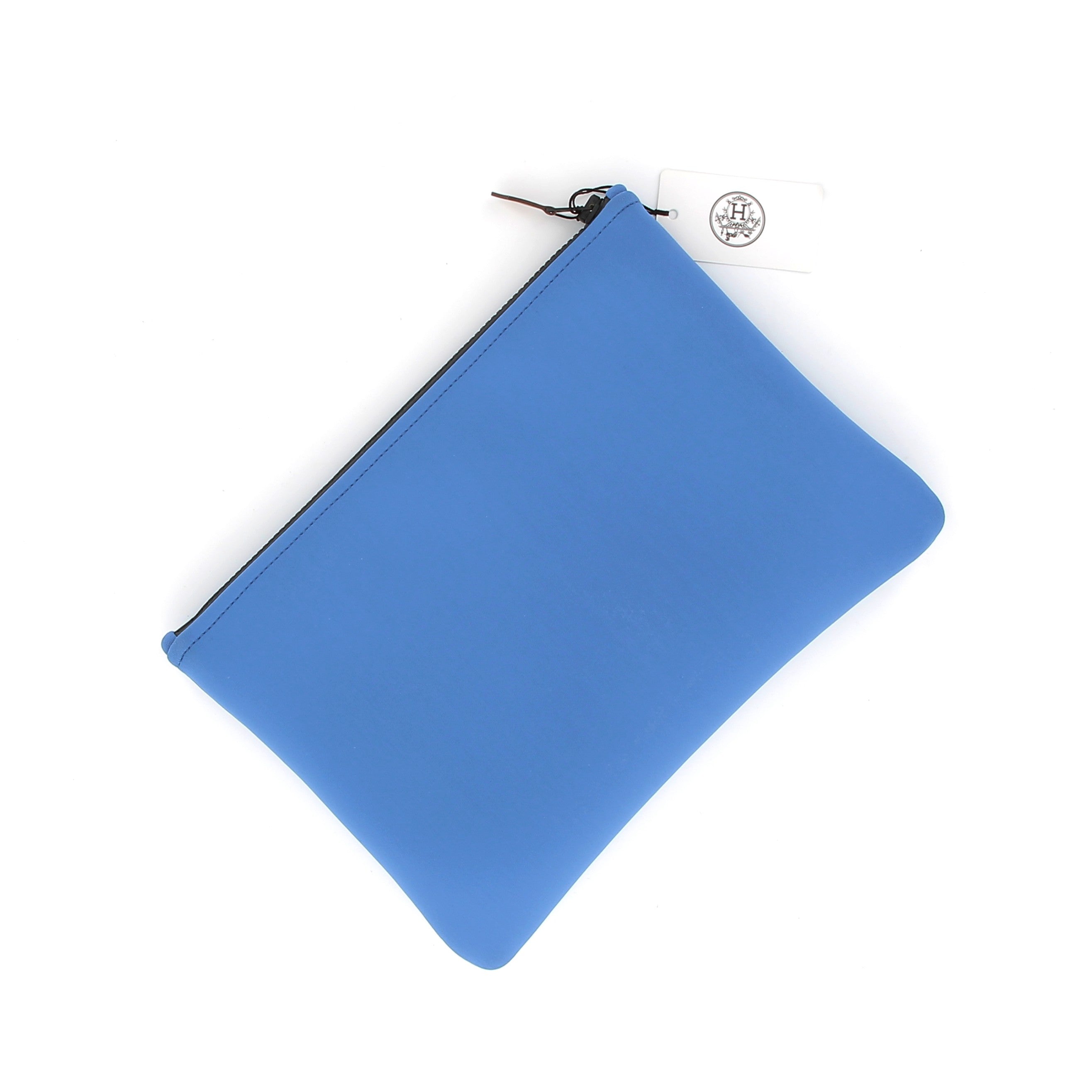 HERMÈS Trousse Neobain Zen au Soleil Bleu moyen modèle