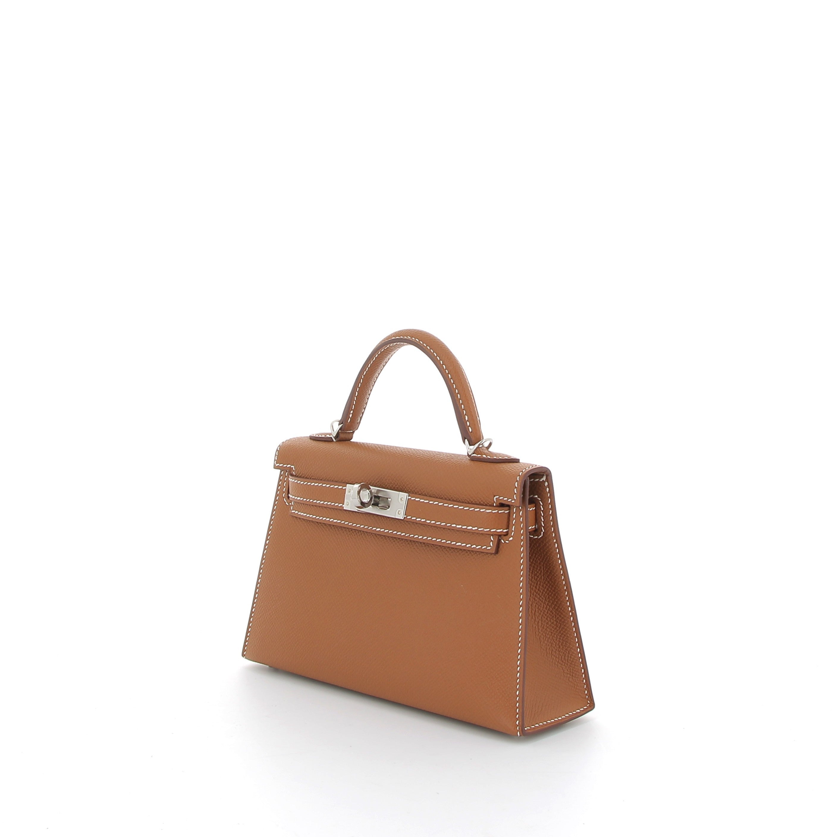 HERMÈS Kelly 20 cuir Epsom Gold finition palladium