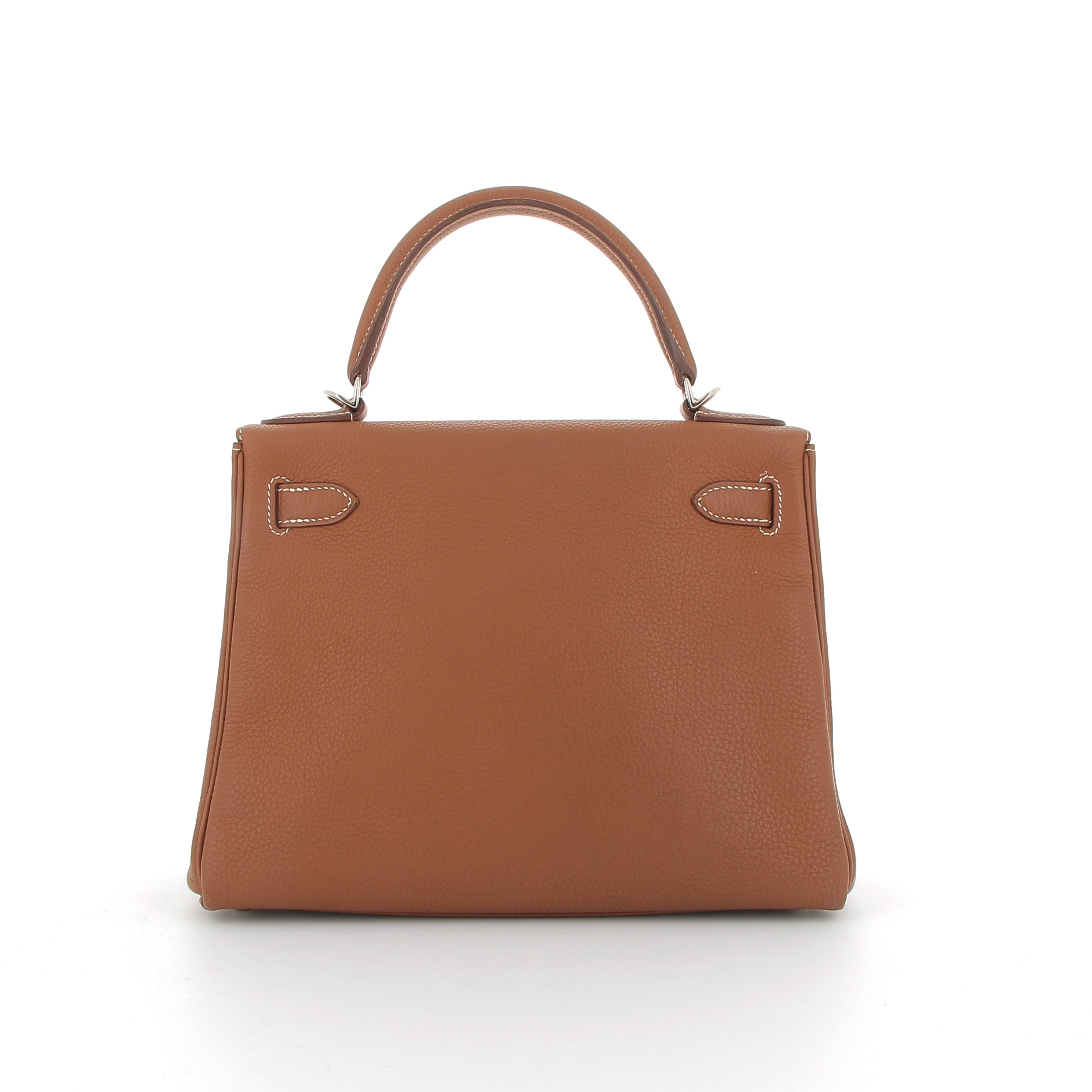 HERMÈS Kelly 28 Gold Togo Finition Palladié