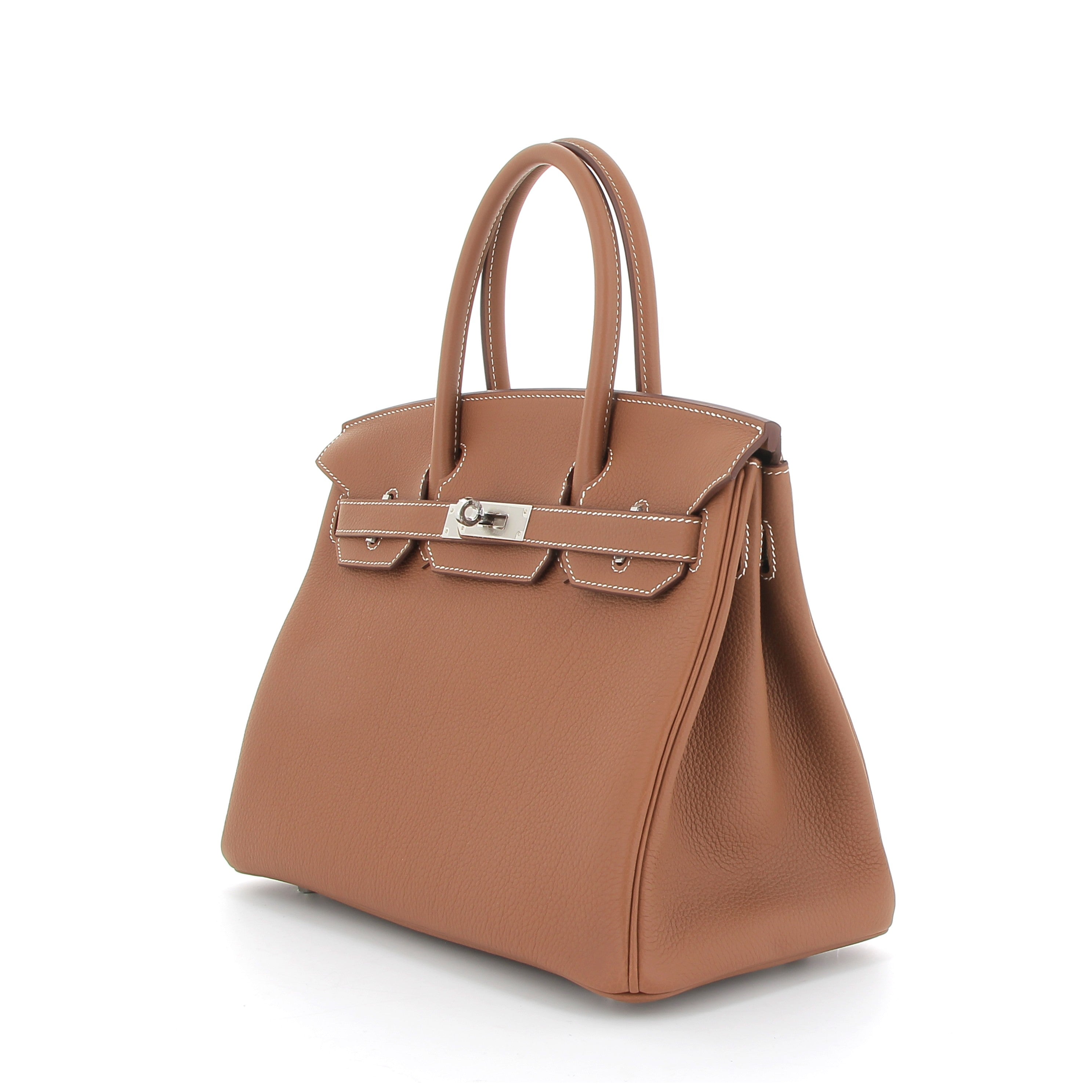HERMÈS Birkin 30 Gold Togo Finition Palladié